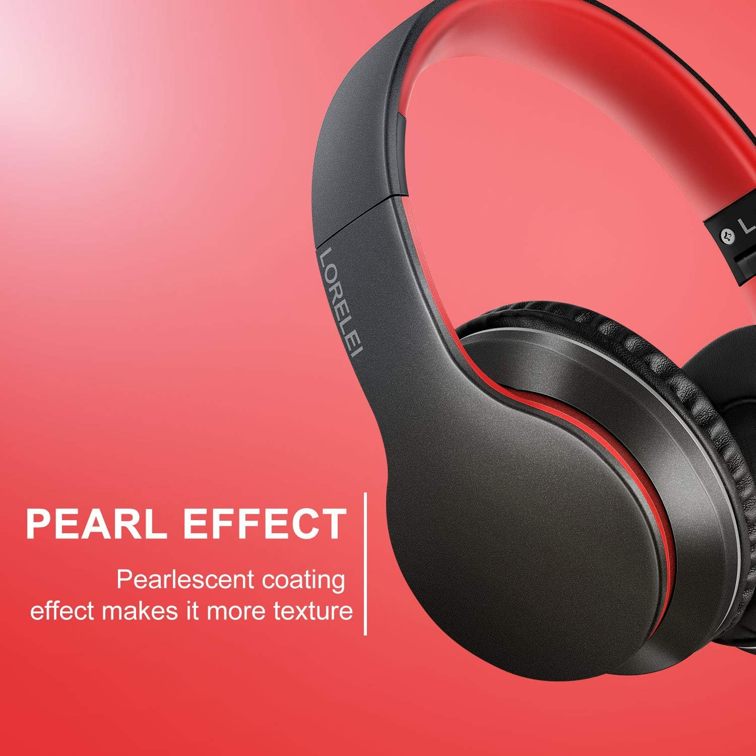 X6 Over-Ear Headphones with Microphone, Lightweight Foldable & Portable Stereo B