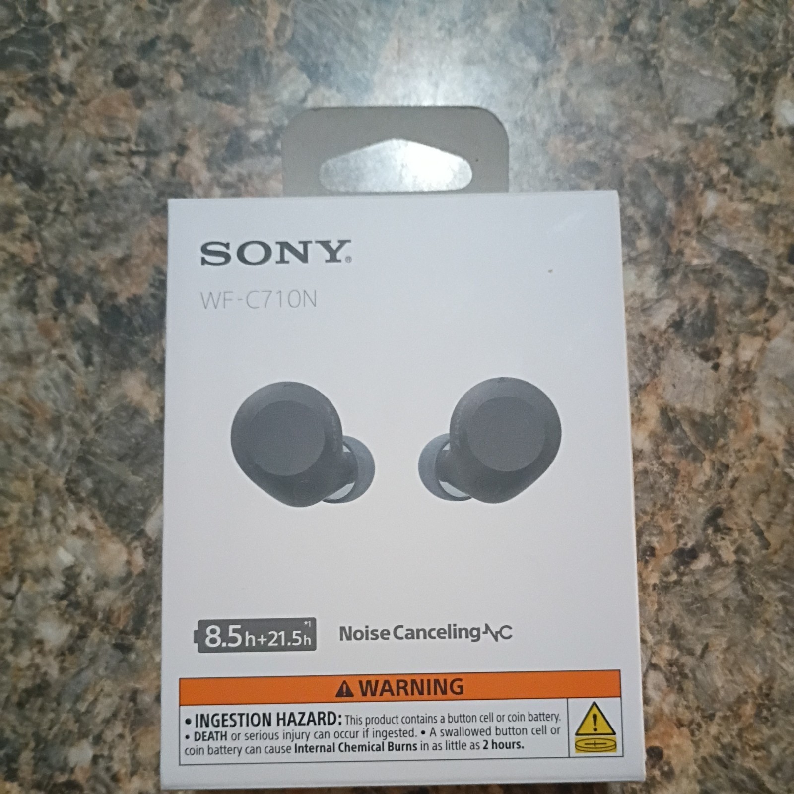 Sony WF-C710N Wireless Noise-Canceling Bluetooth Earbuds Black New