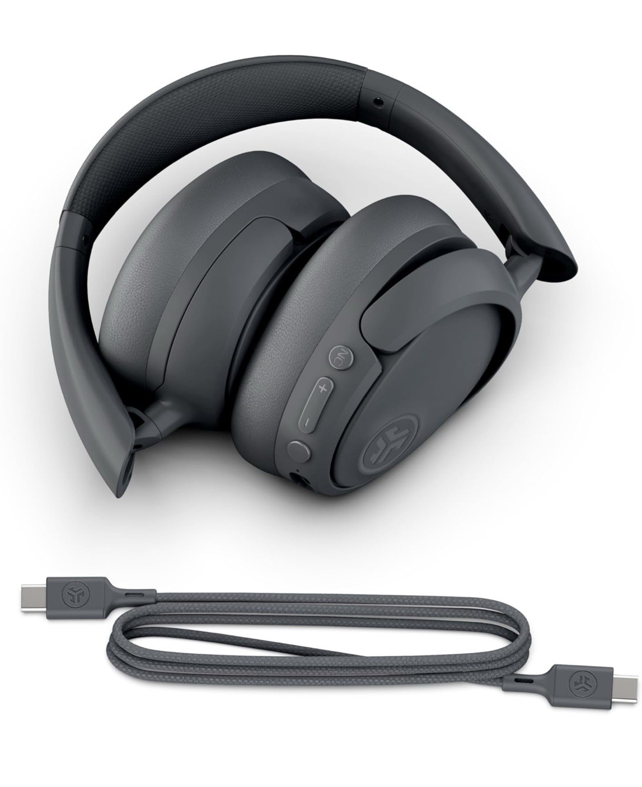 JLab JBuds Lux Active Noise Canceling Bluetooth Wireless Headphones Graphite NEW