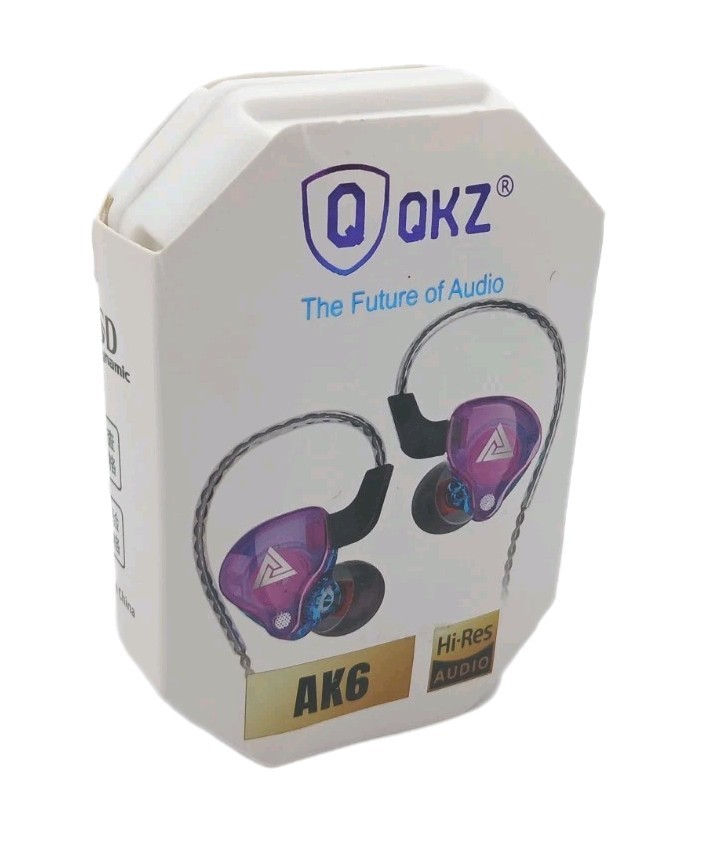 QKZ The Future Of Audio AK6 Hi-Res Audio Colorful Mic Wired Earphones