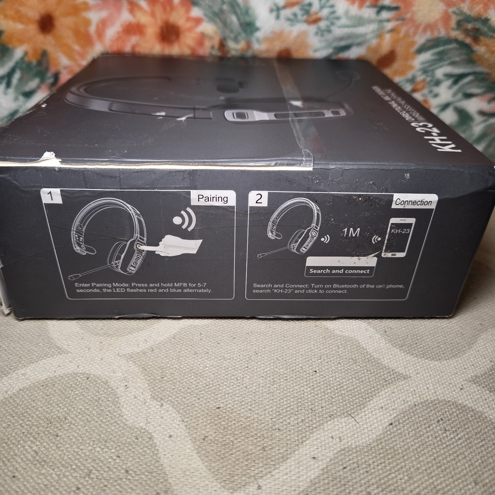 KH – 23 Directional Mic Design Wireless Headphones Open Box Tested