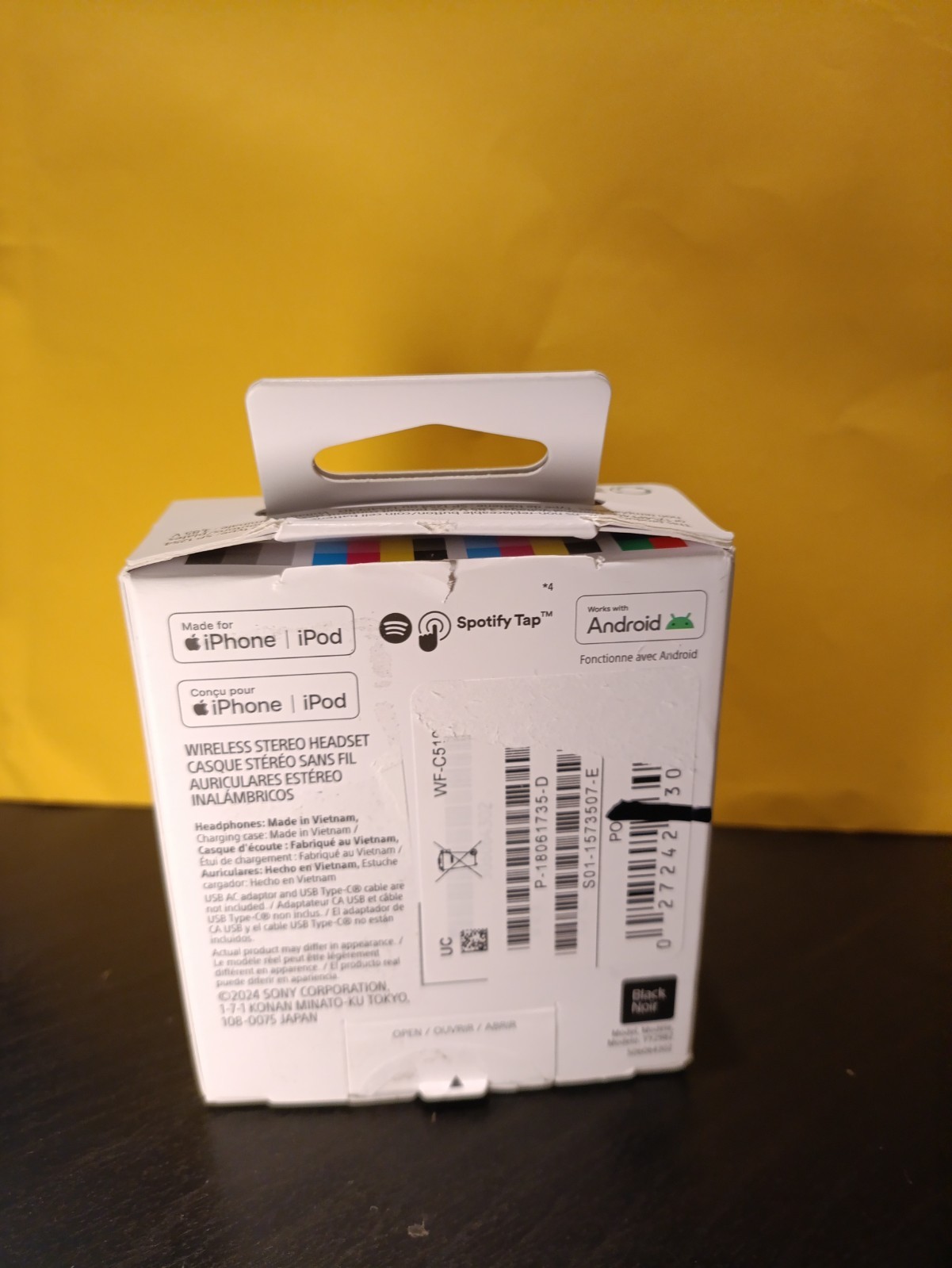 Sony WF-C510 True Wireless Earbuds in Black – New Open Box