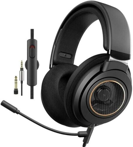 Philips Audio Wired Headphones with Microphone -Over-Ear Open-Back SHP9600MB