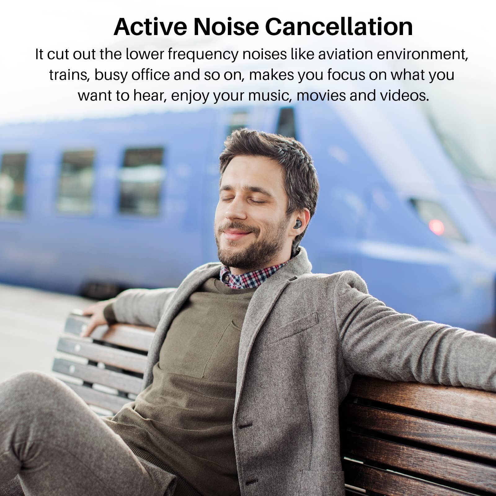 TOZO NC7 Wireless Earbuds Active Noise Cancellation Headphones, (Renew)