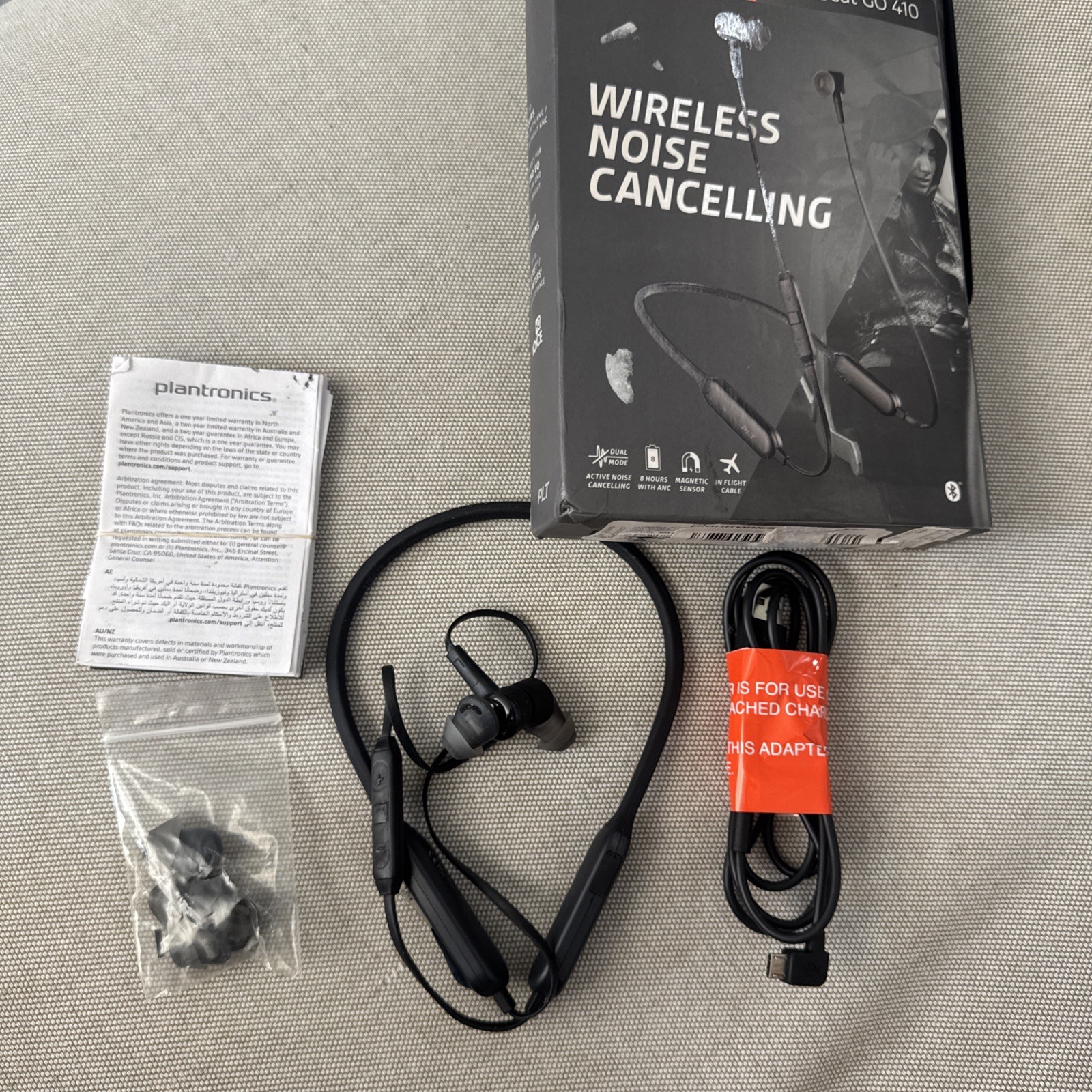 Plantronics BackBeat GO 410 In-Ear Bluetooth ANC Headphones – RETAIL