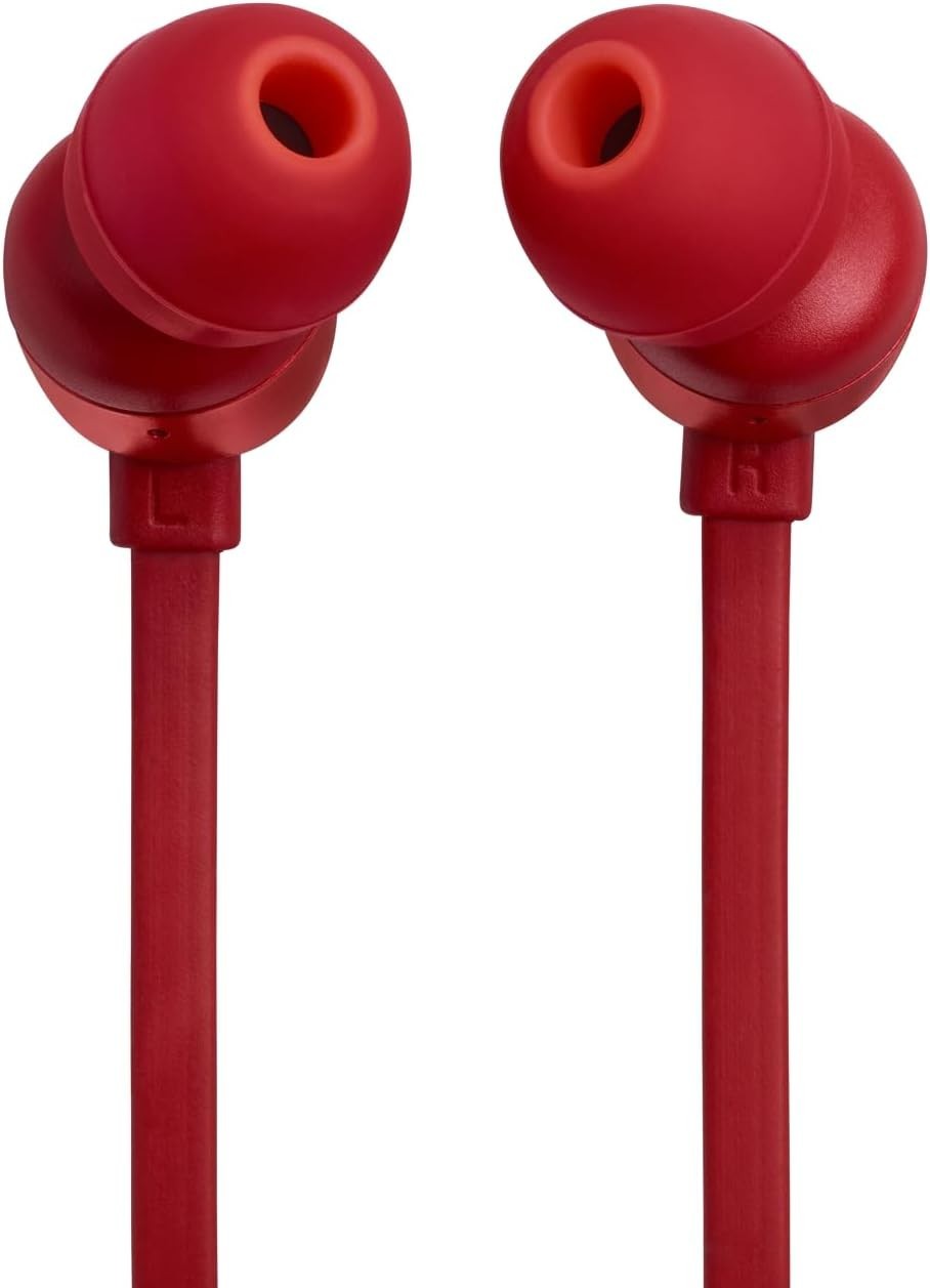 JBL Tune 310C USB-C Wired In-Ear Headphones – Red – Hi-Res Audio Pure Bass Mic