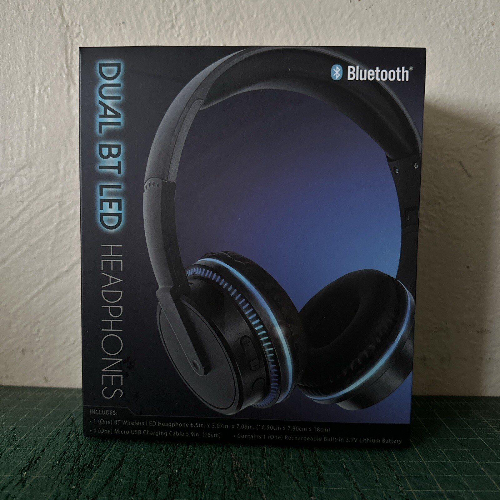 dual bluetooth LED wireless headphones BT brand new high quality sound FREE SHIP