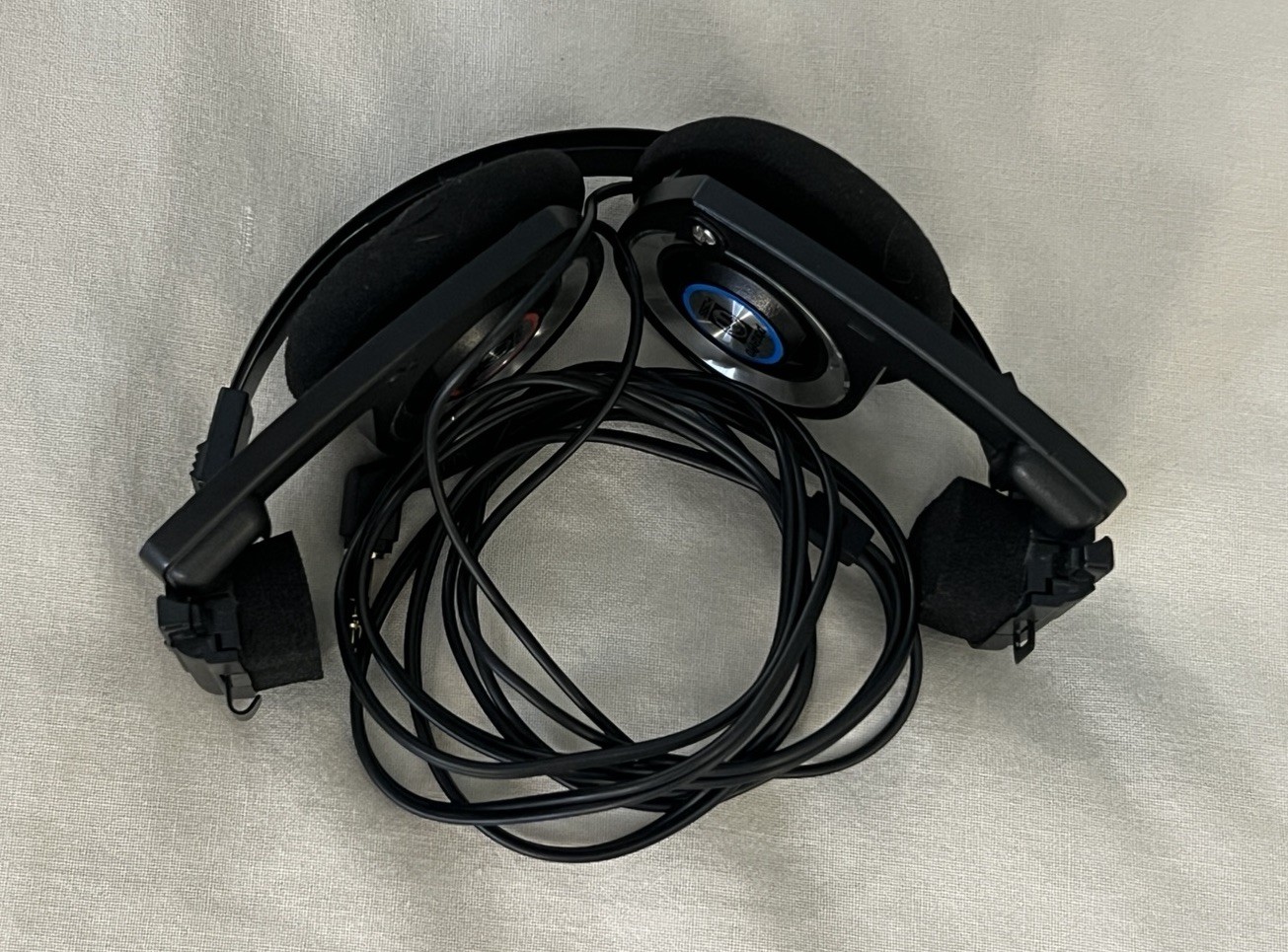 Koss Porta Pro Black On-Ear Headphones, Retro Style, Collapsible Design