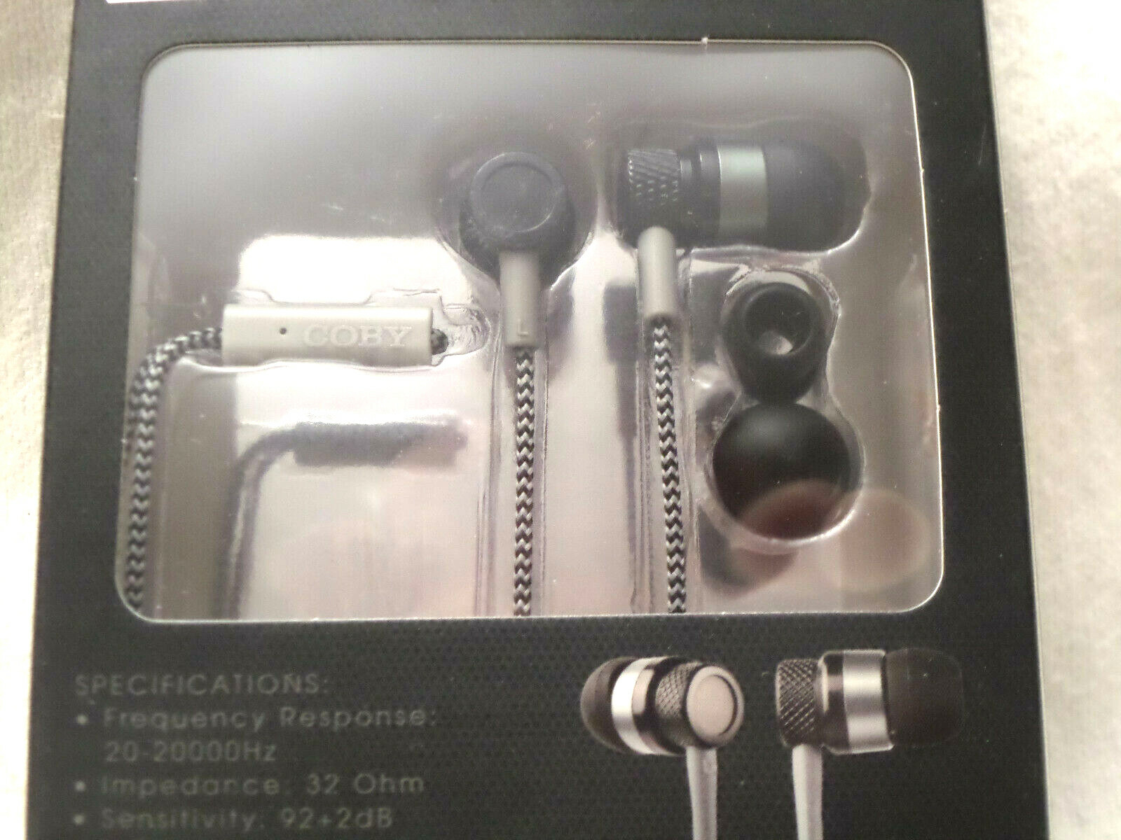 New Coby CVE-200 Jammerz Metal Stereo Earbuds With built-in Microphone CVE200