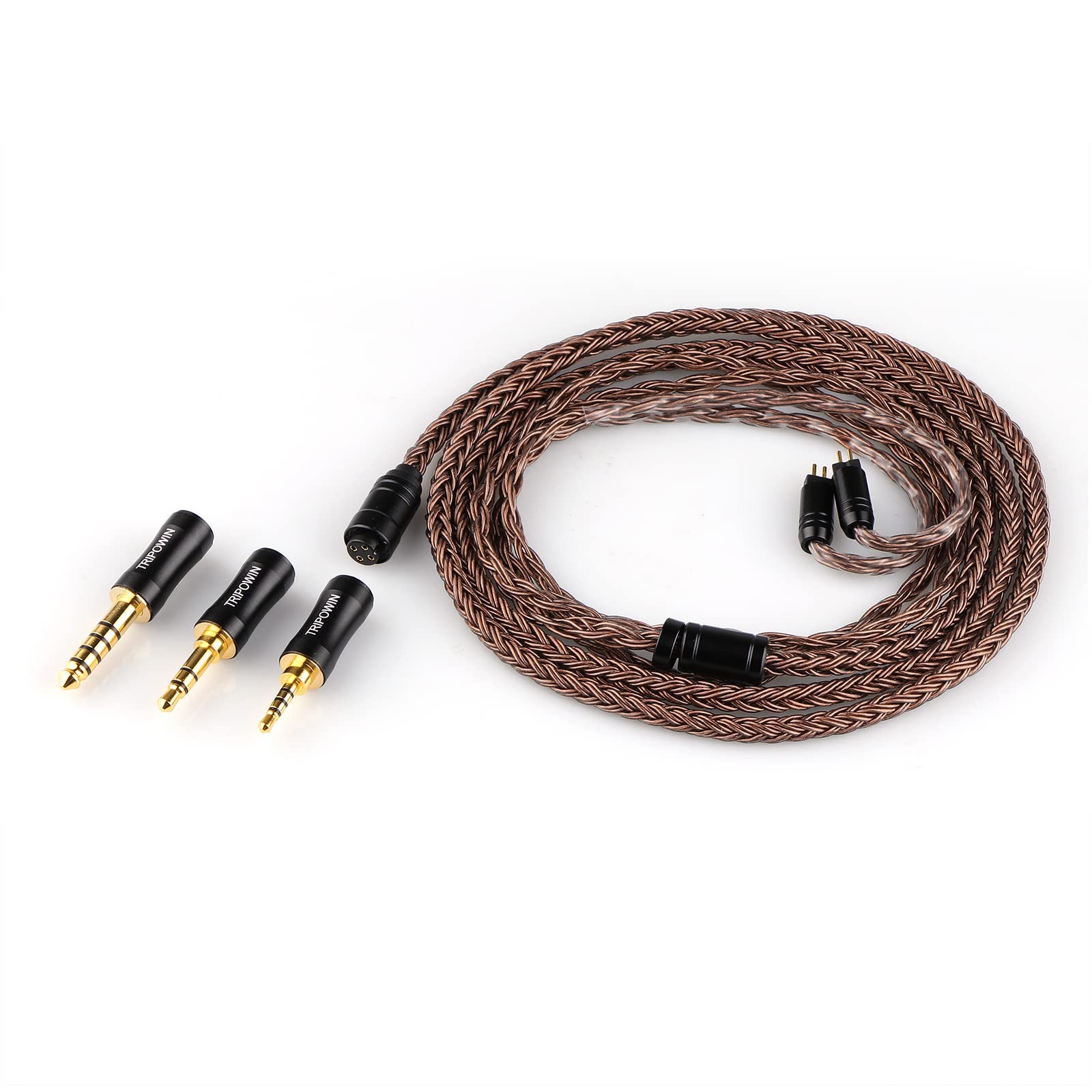Tripowin Amber 32AWG OFC Oxygen Free Cable HiFi IEM Cable with Interchangeabl…