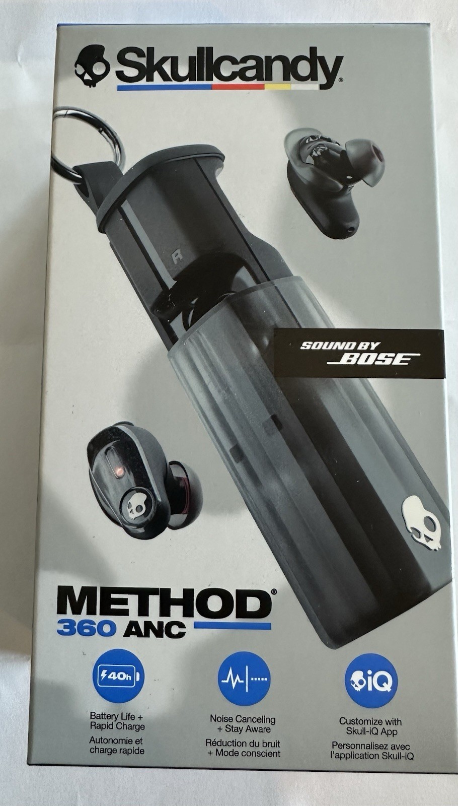 Skullcandy Method 360 ANC Wireless Earbuds, Sound by Bose, Bluetooth Headphone