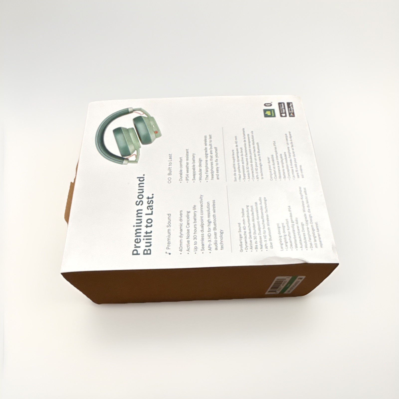 Fairphone Fairbuds XL Over-Ear Headphones Green Bluetooth ANC Modular IP54 40mm