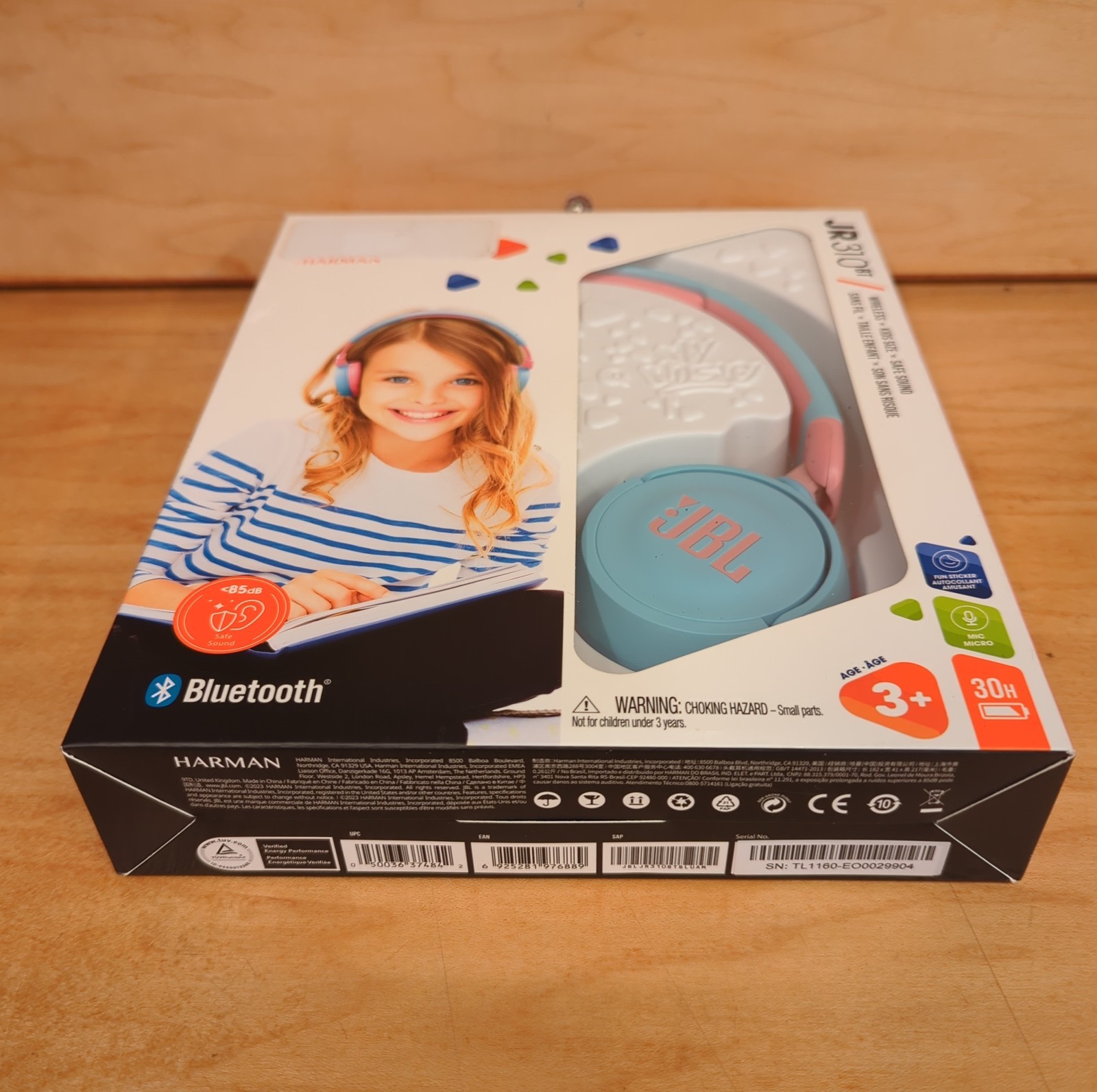 JBL Jr310BT Kids Wireless On-Ear Headphones Bluetooth Headphones with Microphone