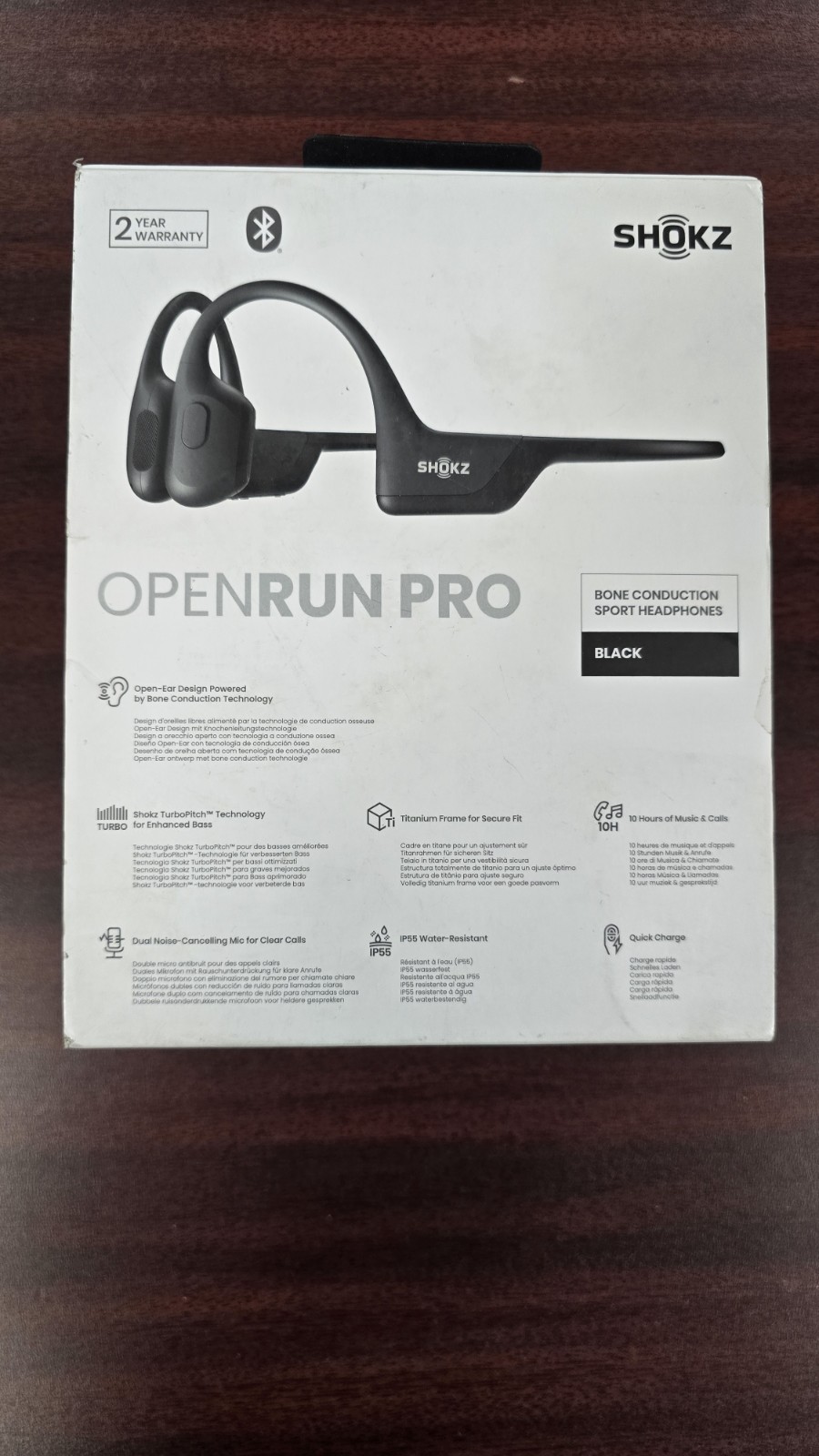OpenRun Pro by Shokz, S810, Black, Magnetic Charging Cord
