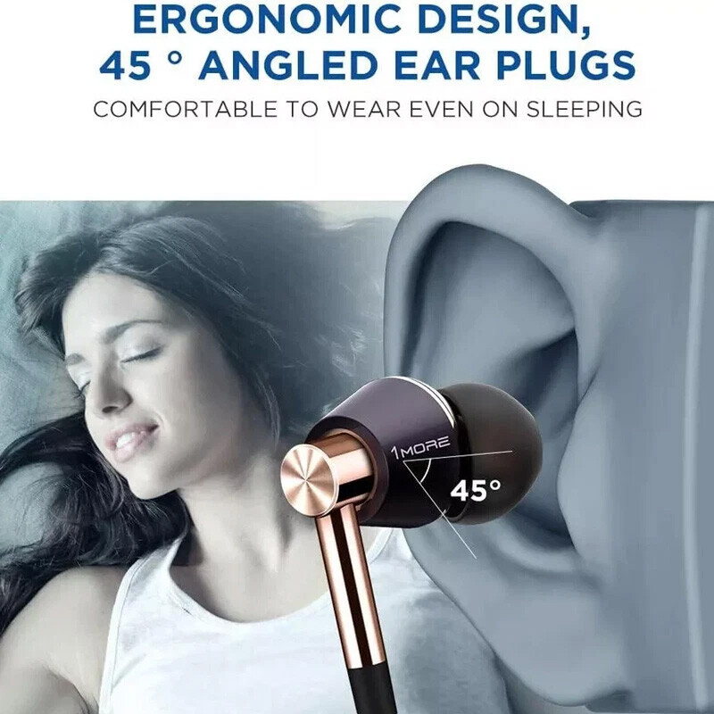 1MORE Triple Driver In-Ear Hi-Res Earphones Headphones 3.5mm Plug