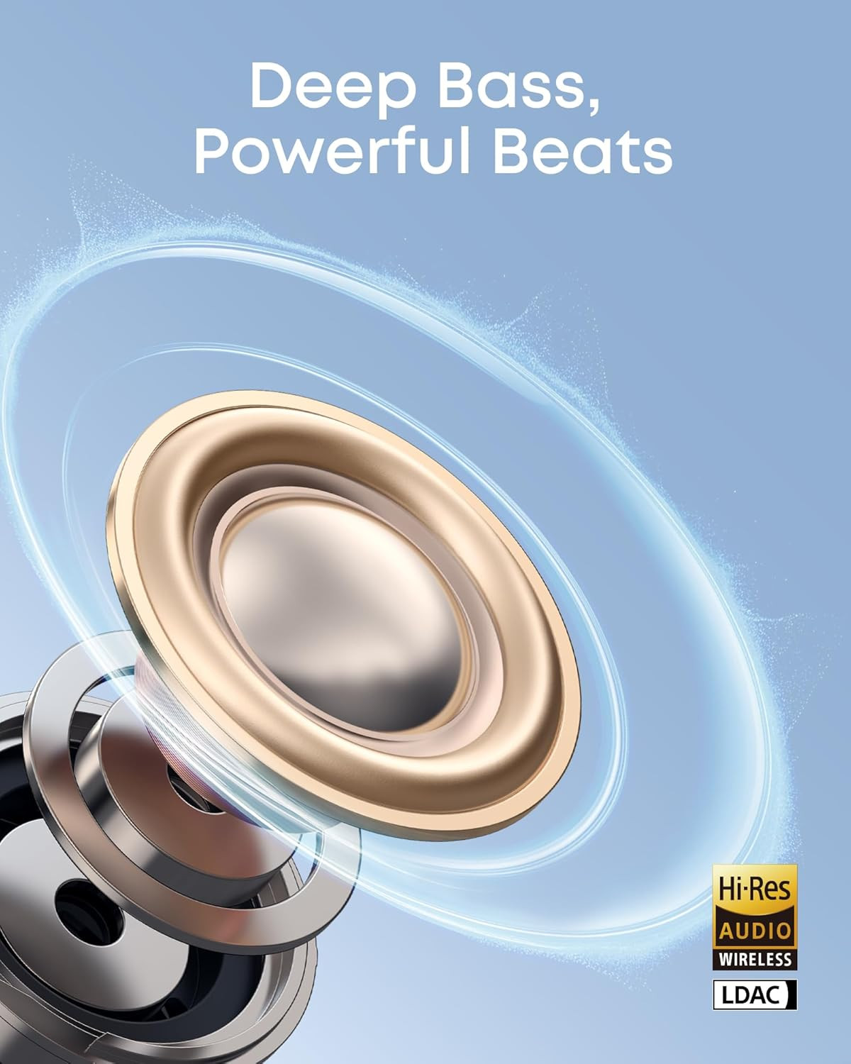 C50I by Anker, Open-Ear Headphones, Clip-On Earbuds, Ultra-Comfort, Flexiclip De