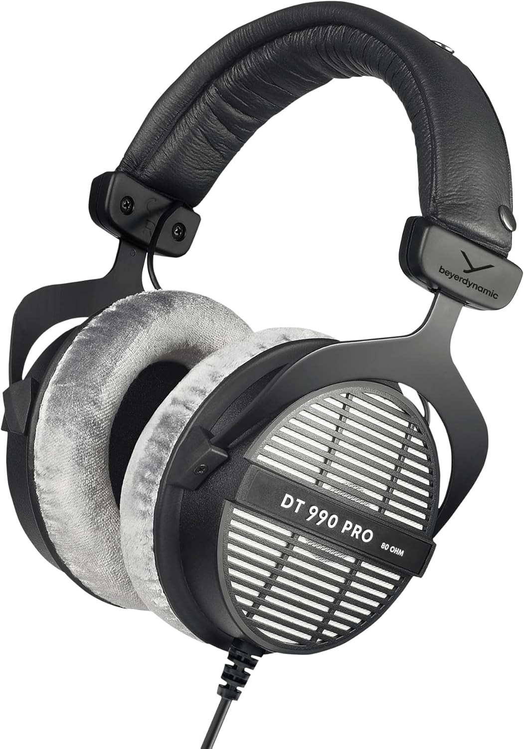 Beyerdynamic DT 990 PRO Over-Ear Studio Monitor Headphones, Wired (80 Ohm, Grey)