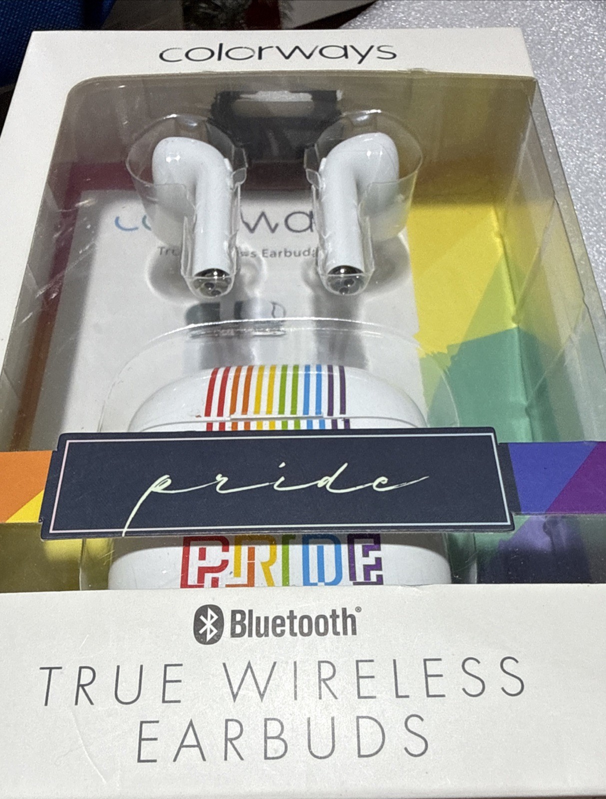 Colorways Pride Trevor Project 2020 Bluetooth 5.0 Wireless Earbuds CWP18WH New