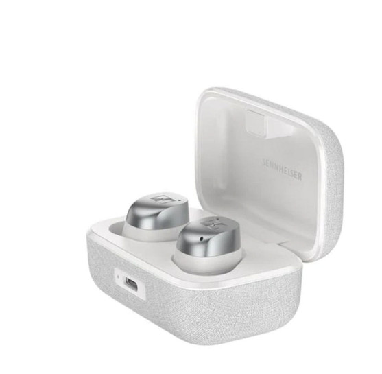 Sennheiser Momentum 4 TW MTW4 Wireless ANC Bluetooth Earbuds White Silver NEW
