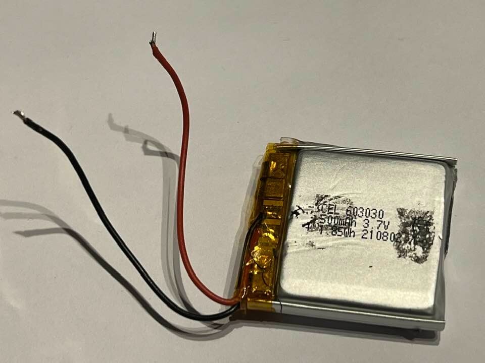 ORIGINAL 500 mAH 3.7 V BATTERY FOR RAND MCNALLY CLEARDRYVE HEADPHONES