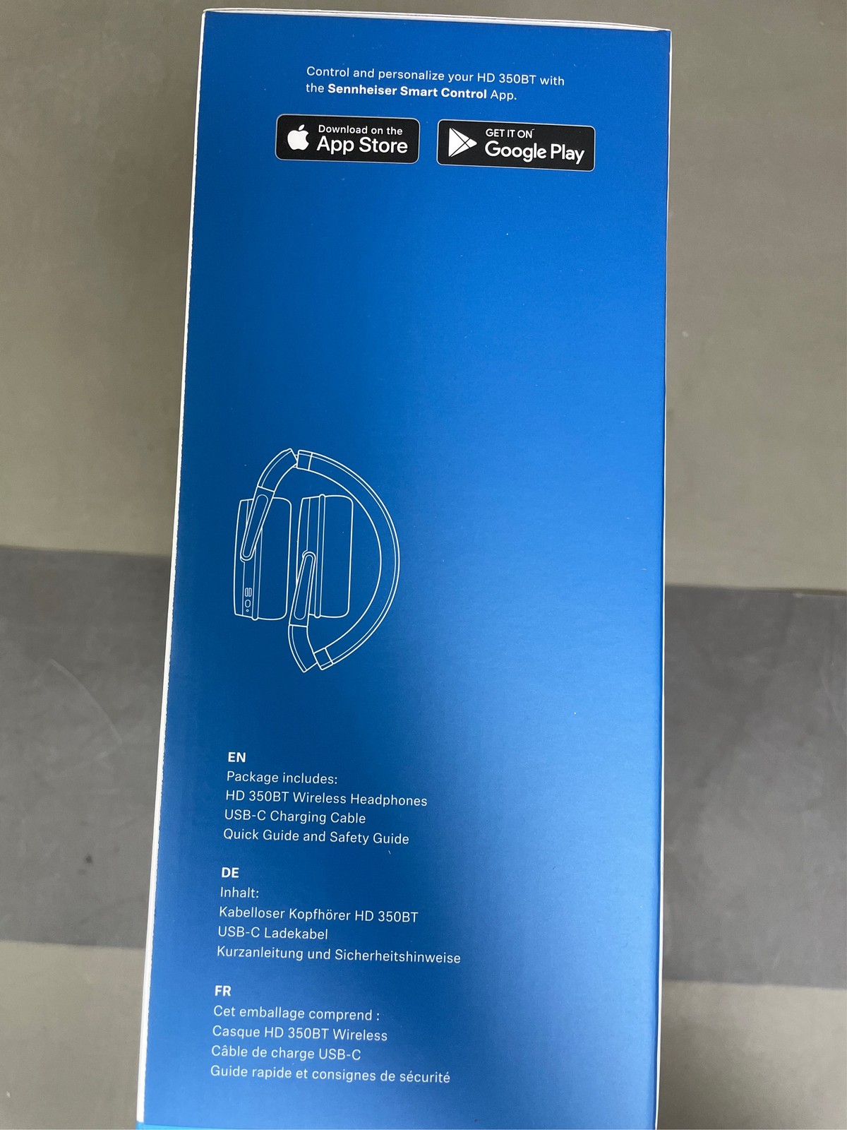 SennheiserHD 350BT Black Bluetooth 5.0 Wireless Headphone – 30-Hour Battery Life