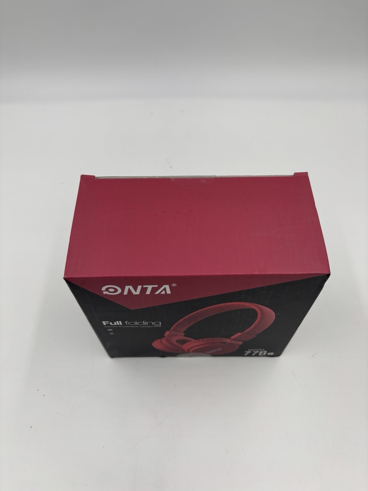 New ONTA Full Folding Headphones Model 778 Red Color Cord Length 1.2m