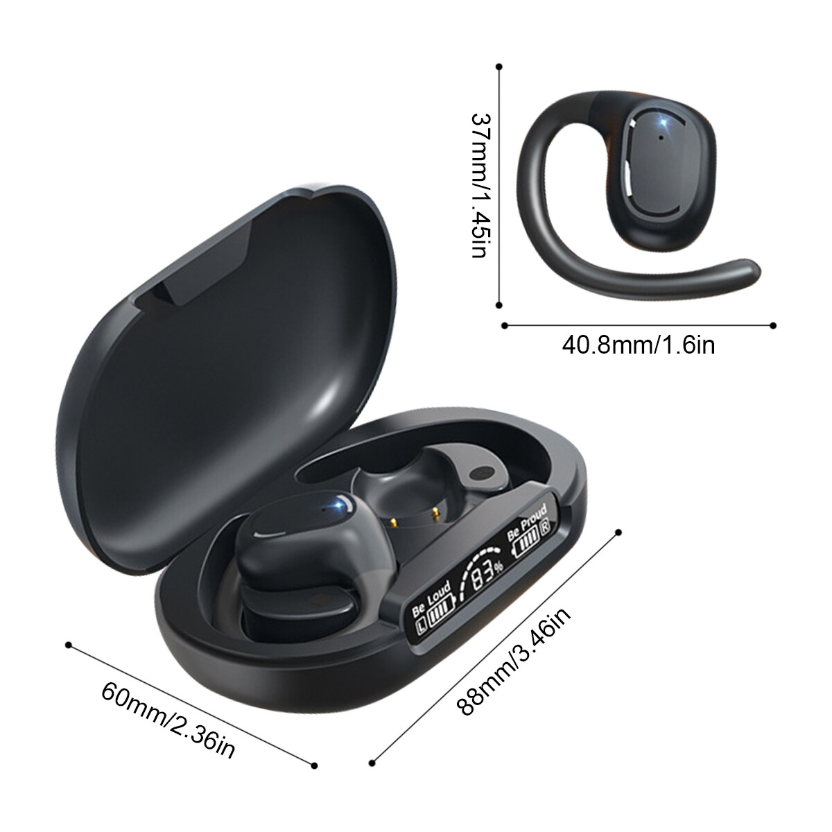 144 Languages Wireless Bluetooth OWS Earphones Earbuds Two Way Smart Translation