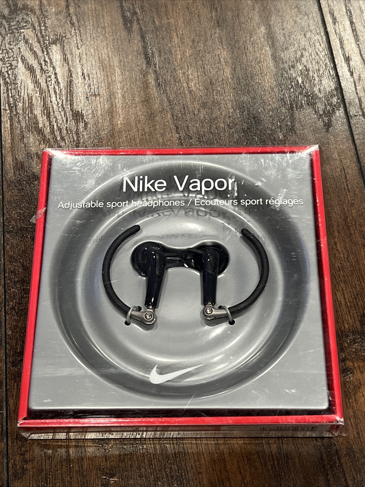 Nike Vapor Adjustable Sport Earphones Headphones New Open Box Rare