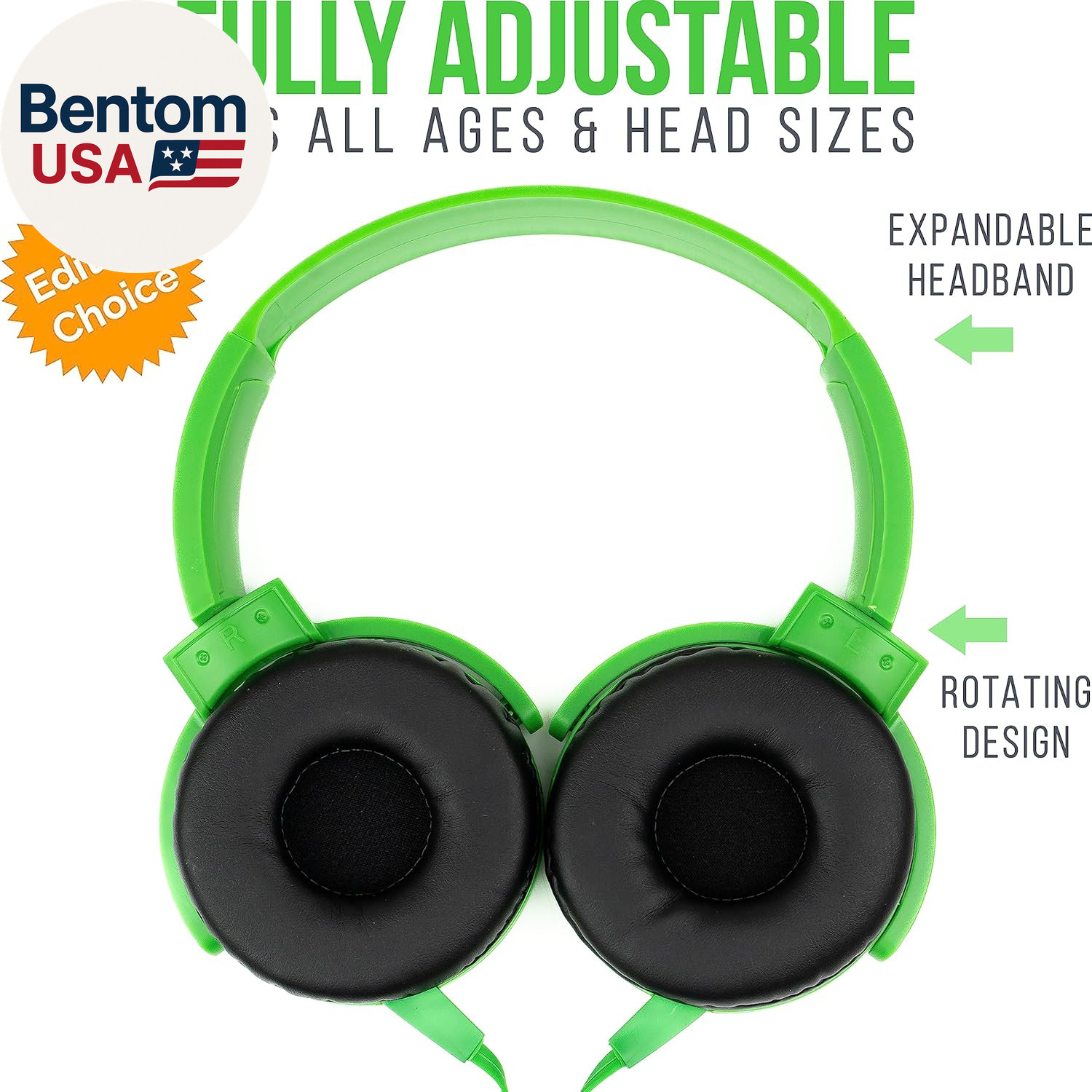 Classroom Headphones (10 Pack, Mixed Colors) – On-Ear Premium Student Bulk Headp