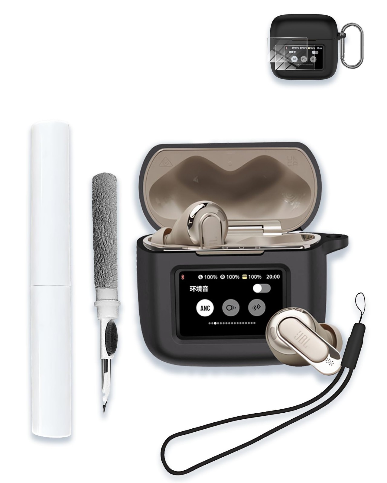 Case for JBL Tour Pro 3 – True Wireless Noise Cancelling Earbuds, Soft Silicone