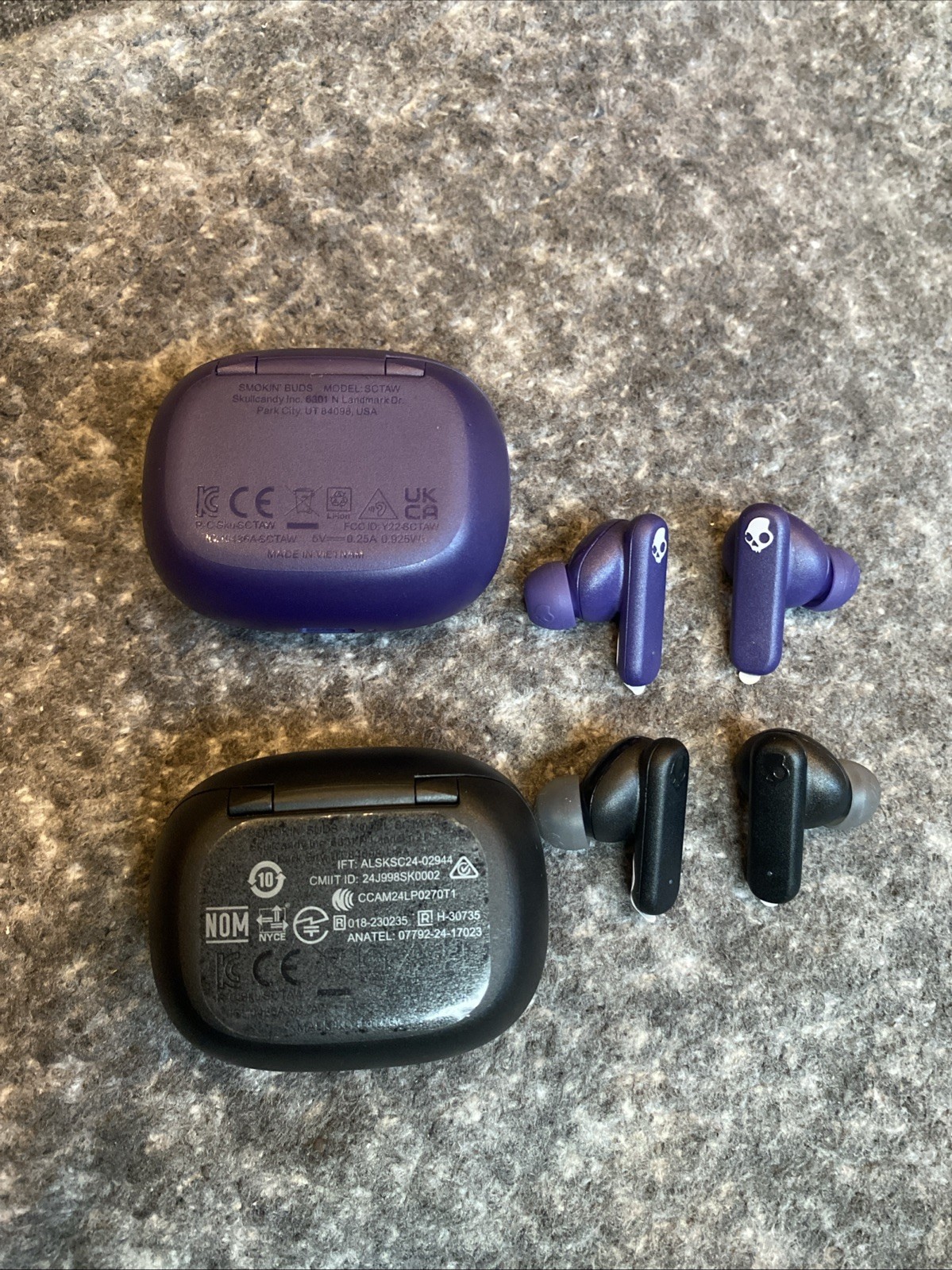 Skullcandy Smokin Buds Lot 2 Pairs New No Box