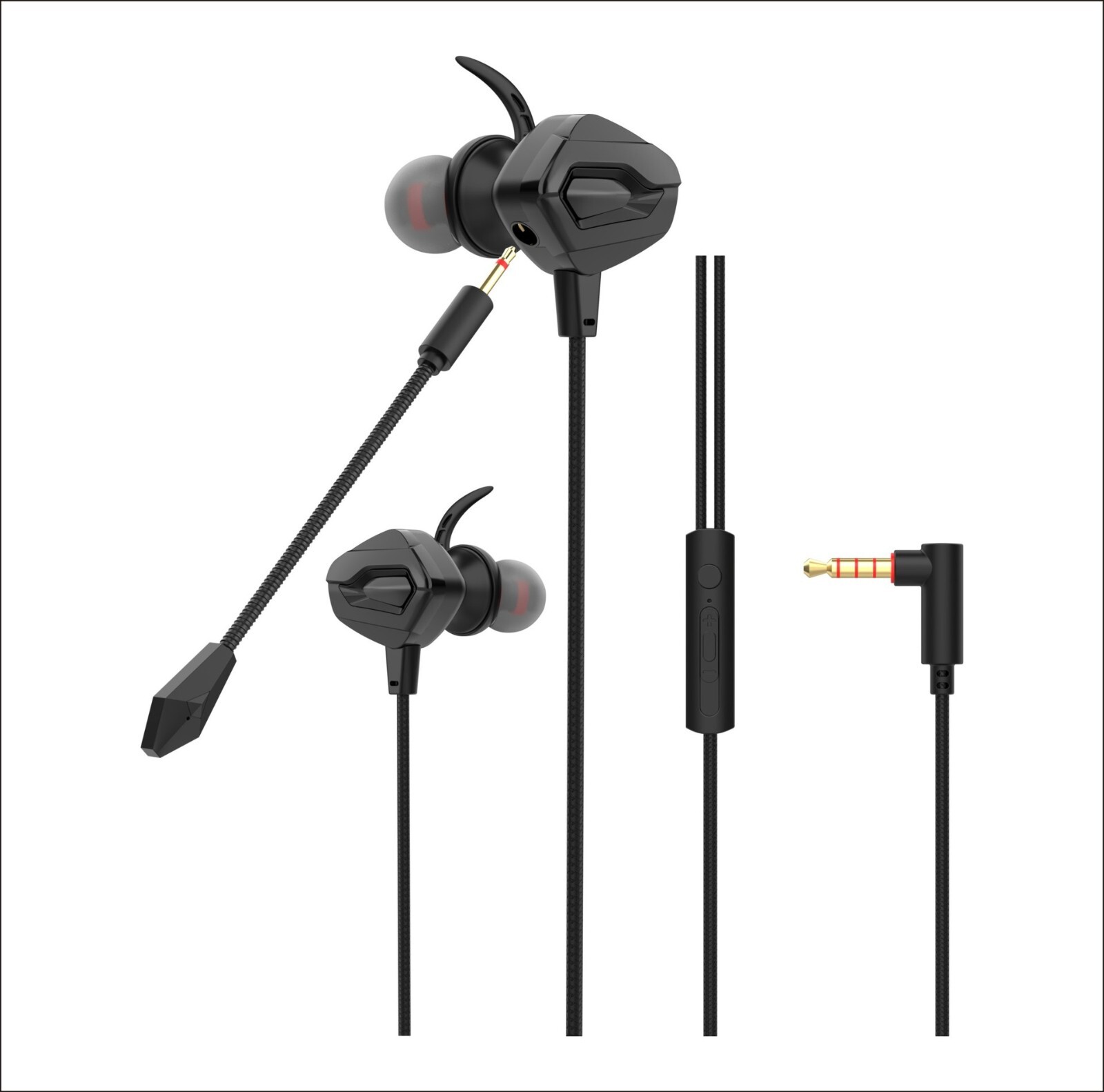 X3 Headset Video Gaming Game Console Earphones Headphone Mic Mobile Phone Bundle