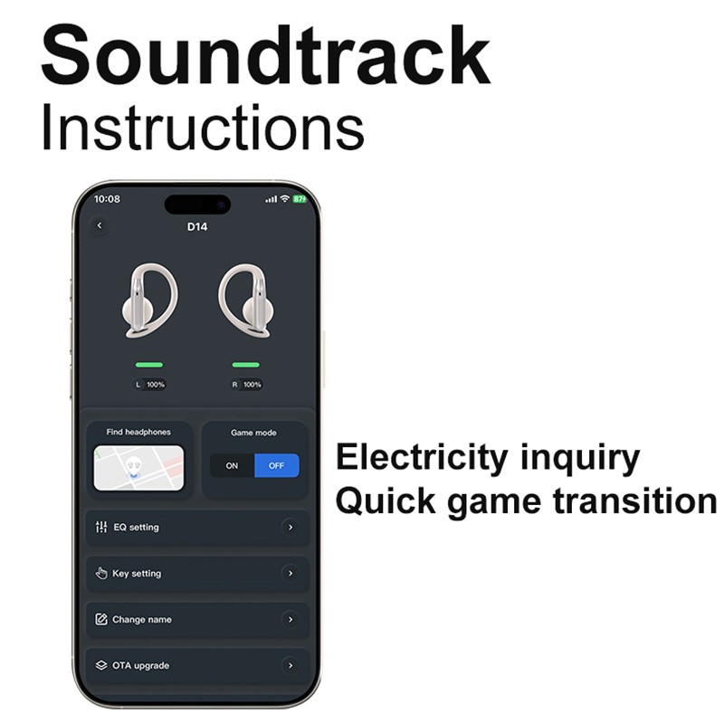 Wireless Bluetooth Earphones Sports Headphones Ear Hook Running Earbuds Headset