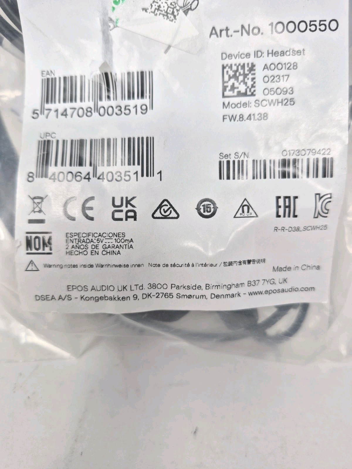 EPOS IMPACT SC 30 USB ML Single-Sided Wired Headset