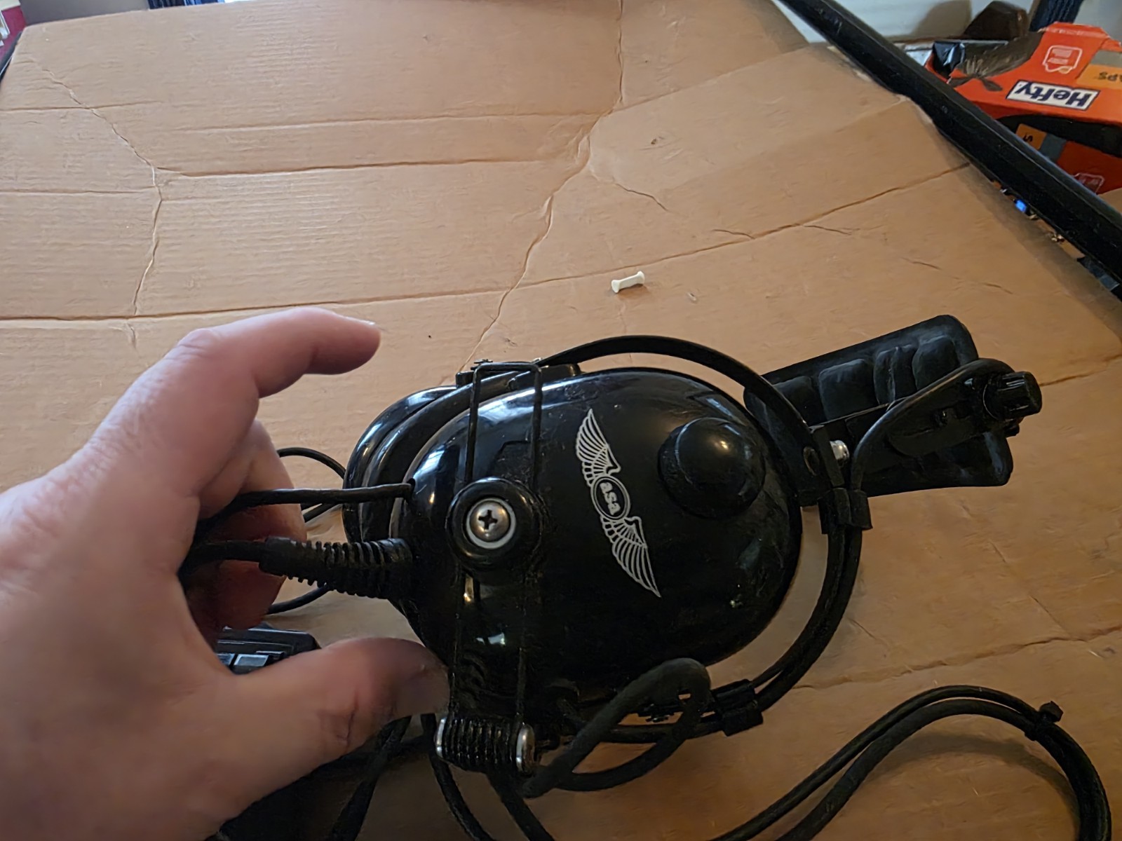 ASA Pilot Headset Dual Plug Airplane Aviation Aircraft Headphones Excellent