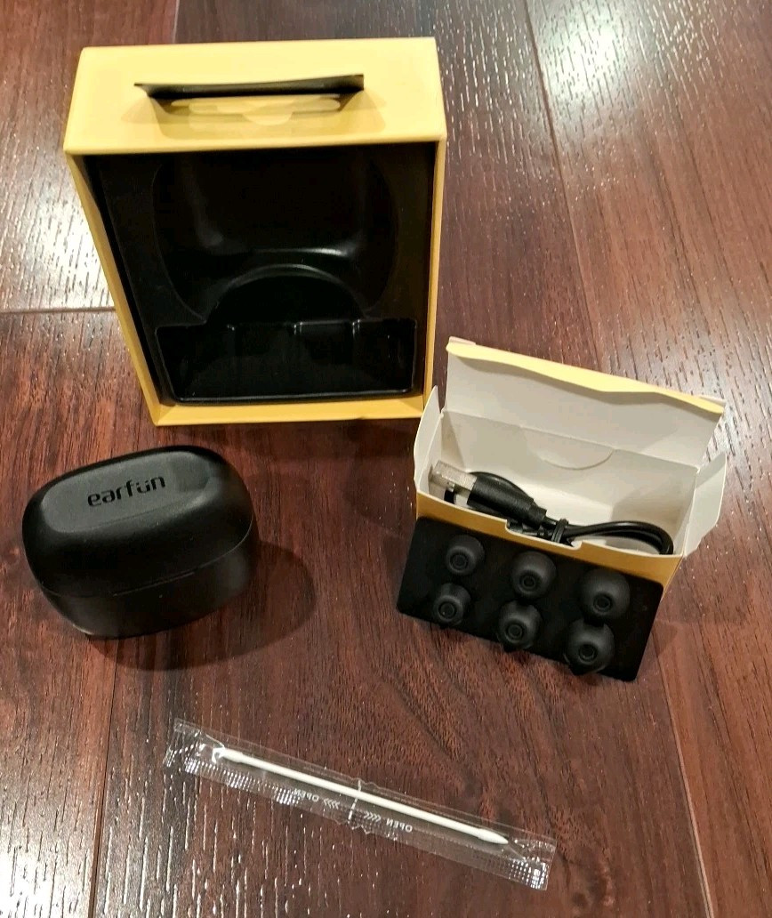 NEW (Open Box) EarFun Air True Wireless Earbuds IPX7 Has 4 Mics Runs 35 Hours +
