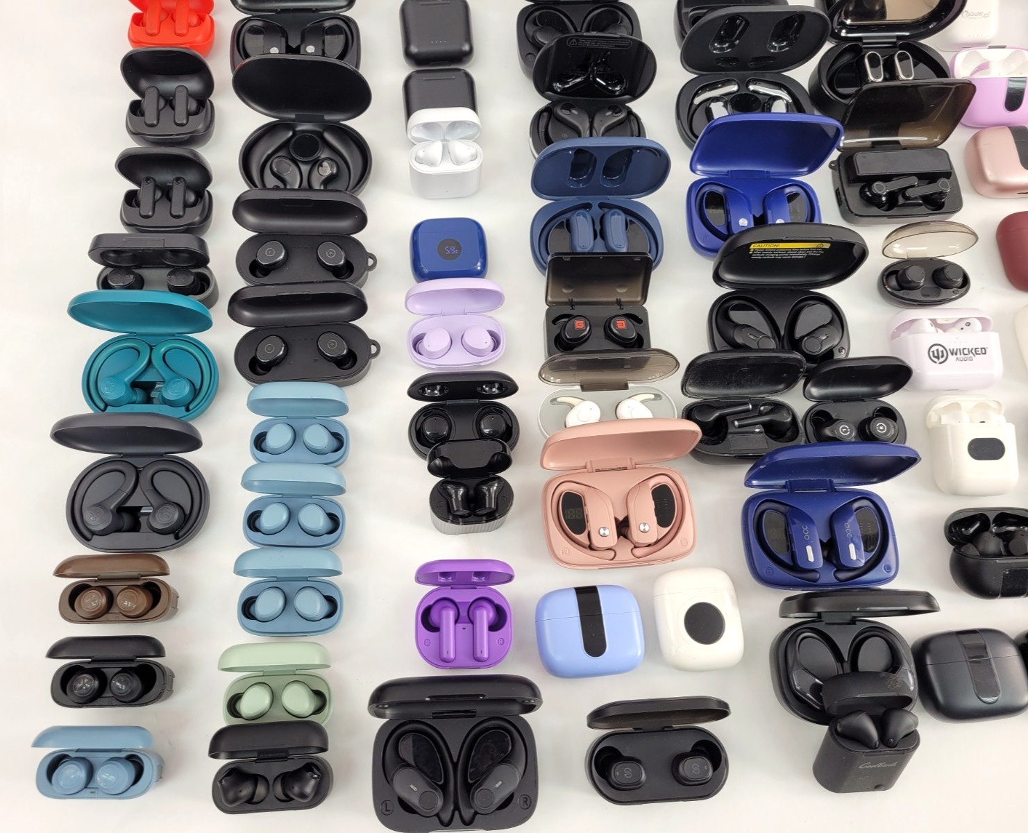 LOT OF 100 Skullcandy JLAB TOZO ONN Helix Generic In-ear Bluetooth Earbuds (3)
