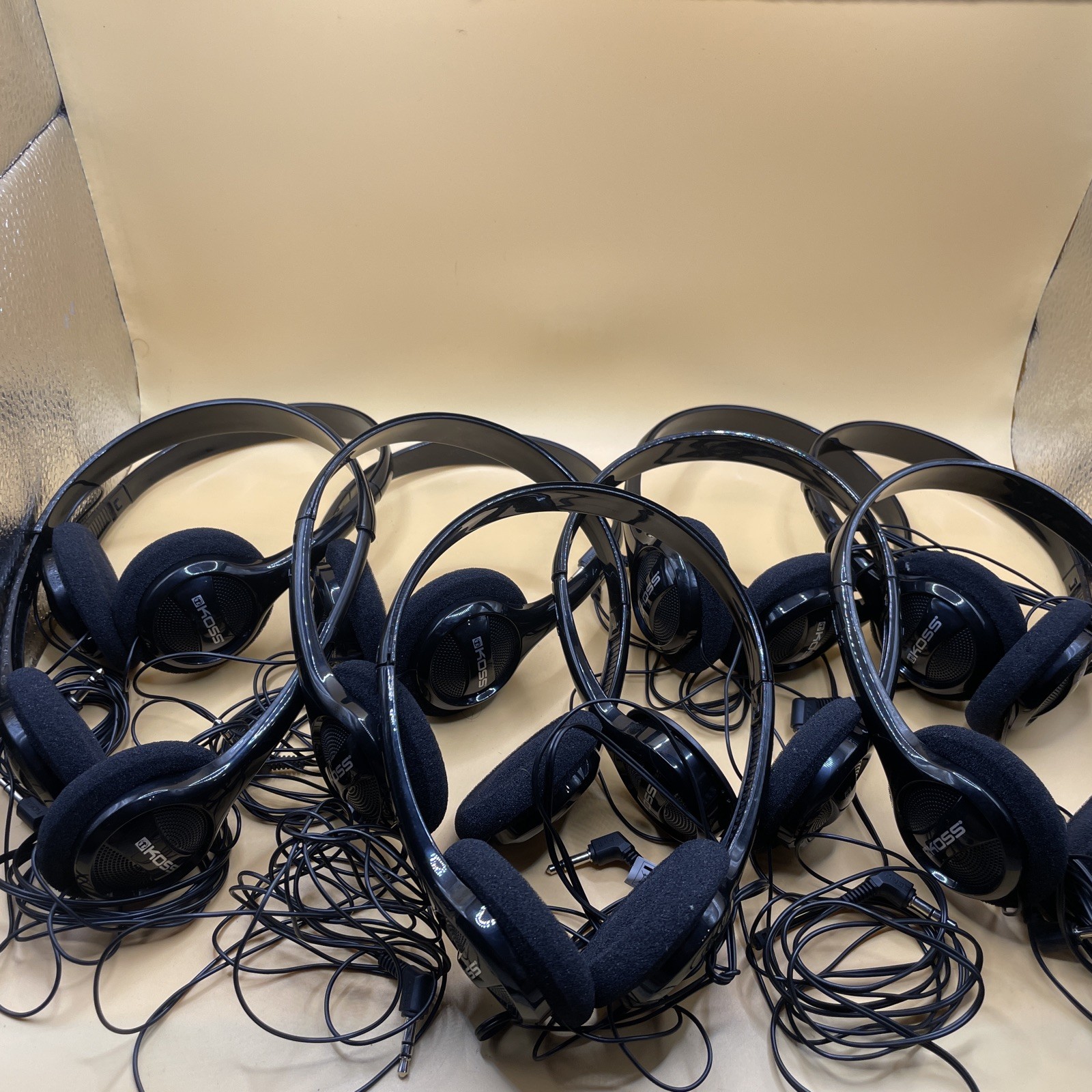 Lot of 9 Koss KPH7 Lightweight On Ear Portable Headphones Adjustable Headband