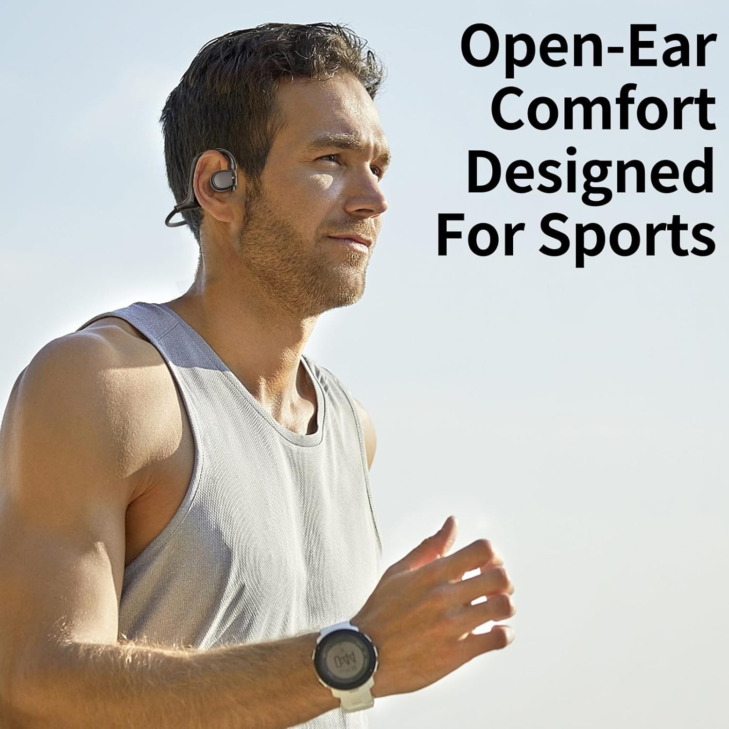 Lightweight Bone Conduction Earphones with 38 Hours Playtime & Transparency Mode