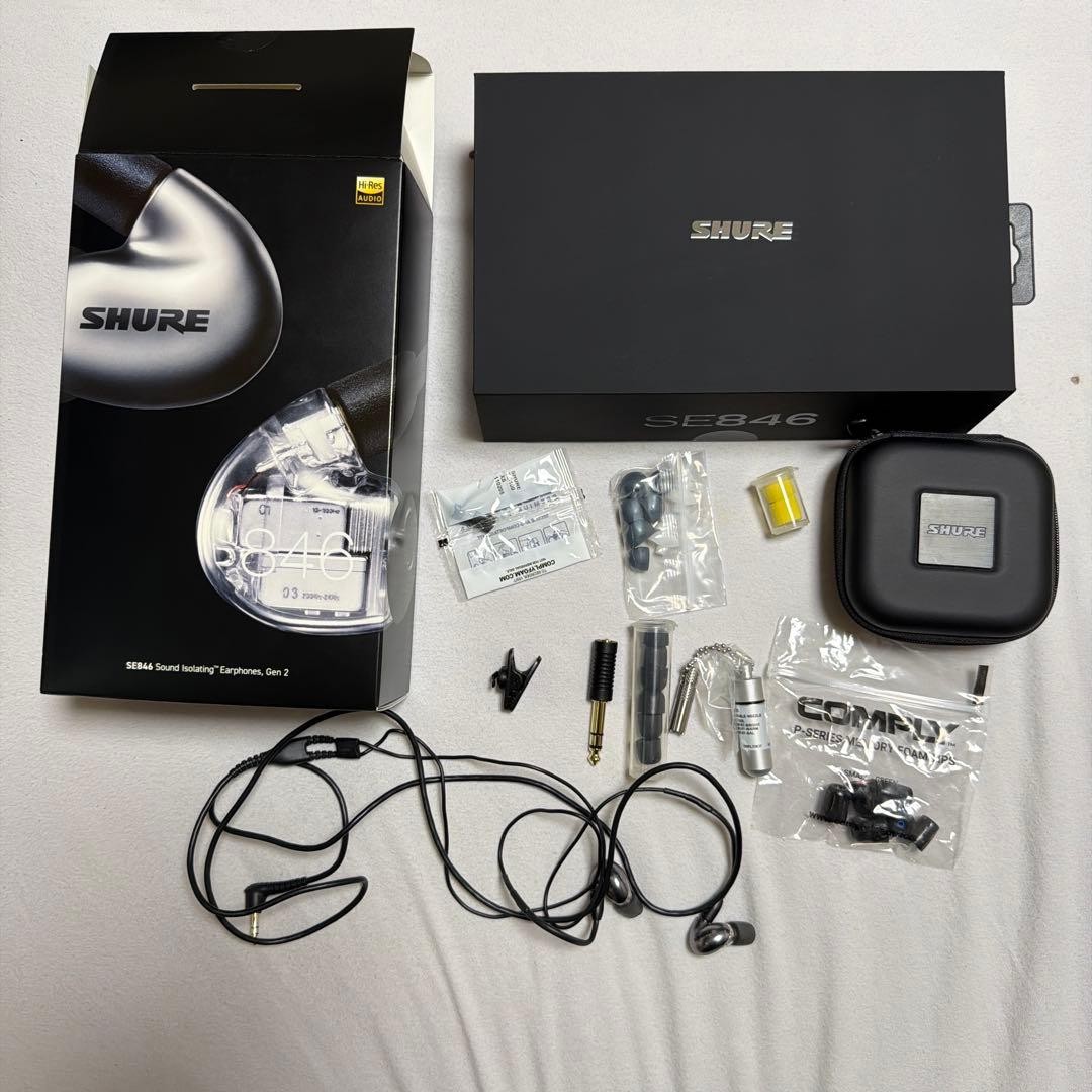 SHURE SE846-CL Gen-2 Earphones Earbuds IEM Monitors Headphones CLEAR open box JP