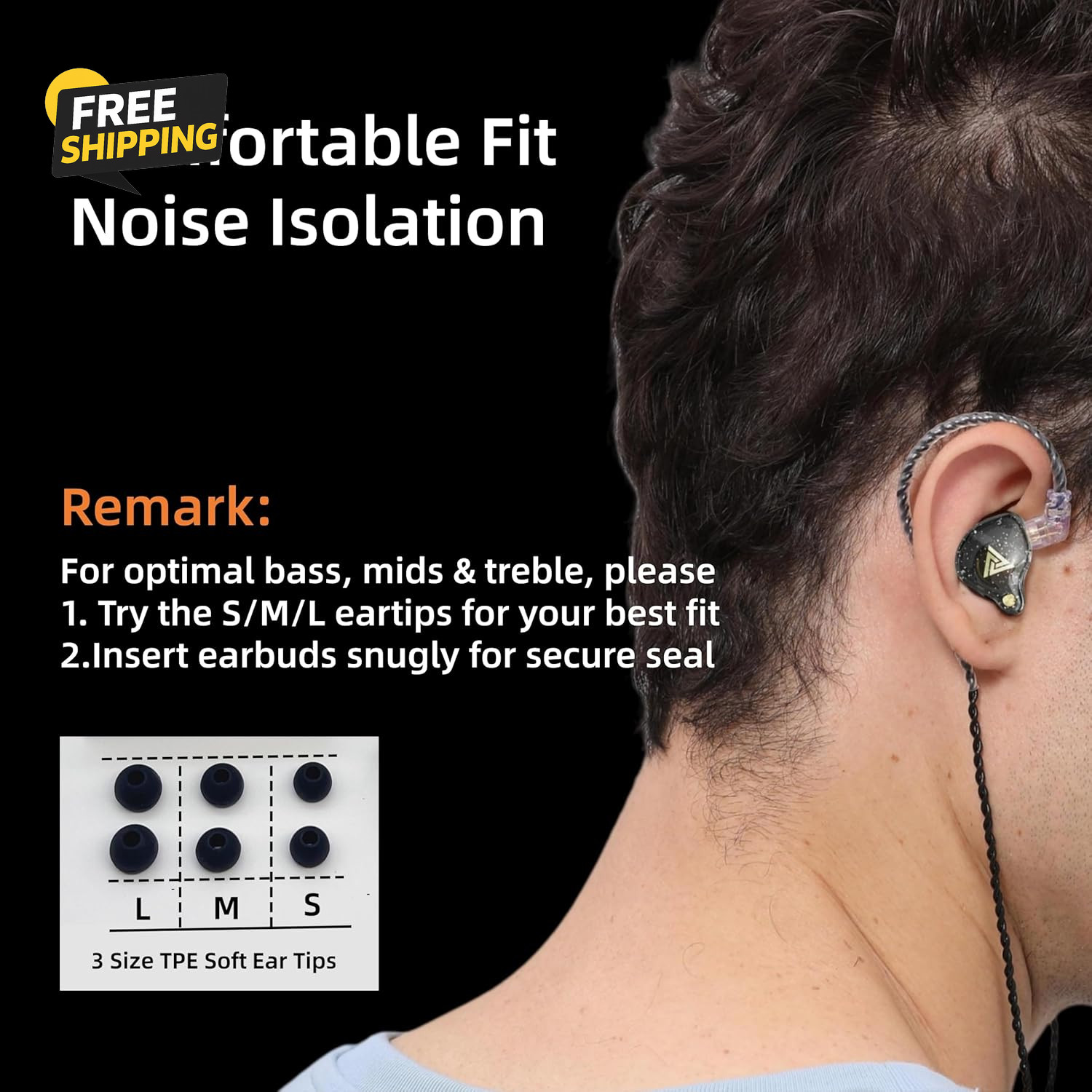 QKZ AK6 Pro Wired IEM for Gaming Earbuds with MIC, in Ear Monitor