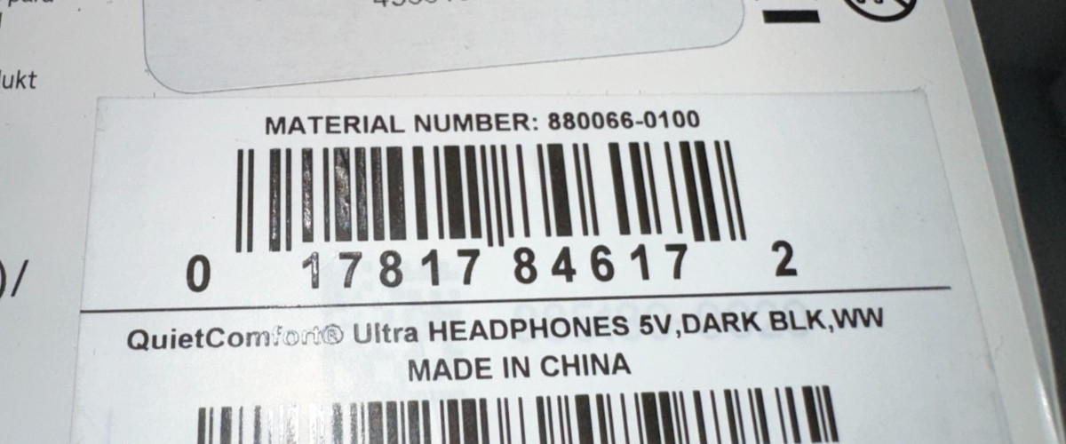 Bose QuietComfort Ultra Noise Cancelling Headphones – Black