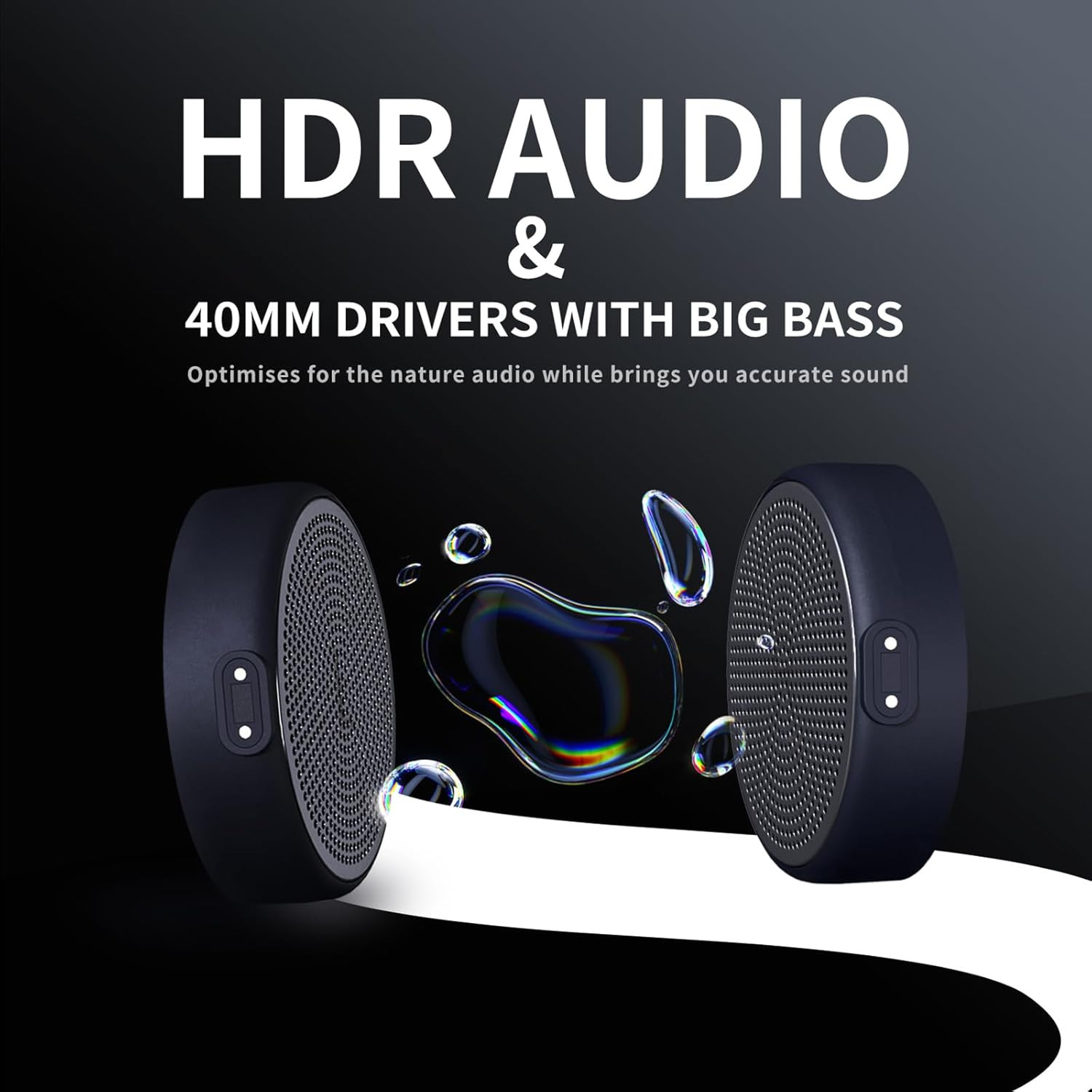 Origem Ski Helmet Speakers, True Wireless Stereo Snowboard Headphones with HDR A