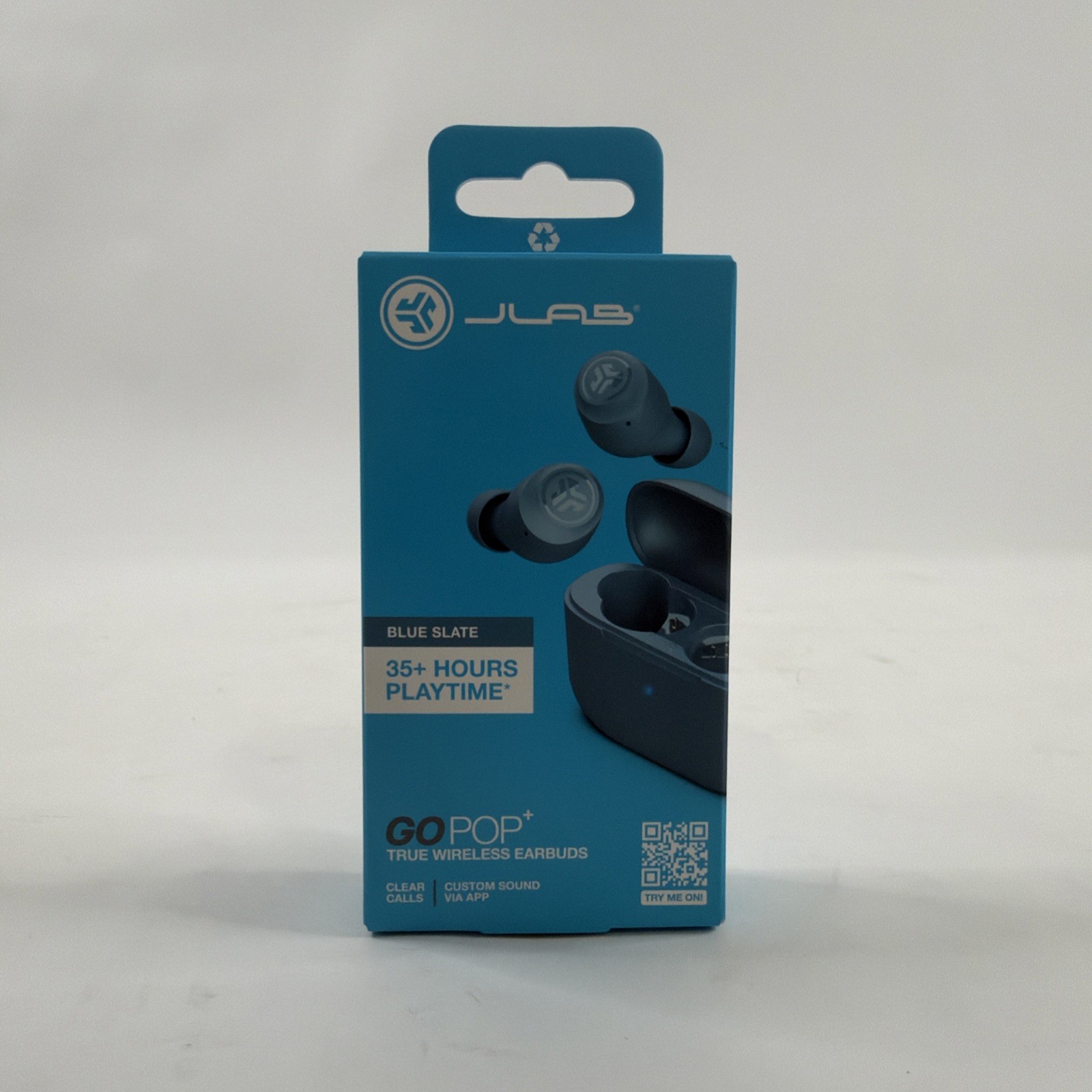 JLab Go POP+ True Wireless Bluetooth Earbuds, iOS, Android, Headphones