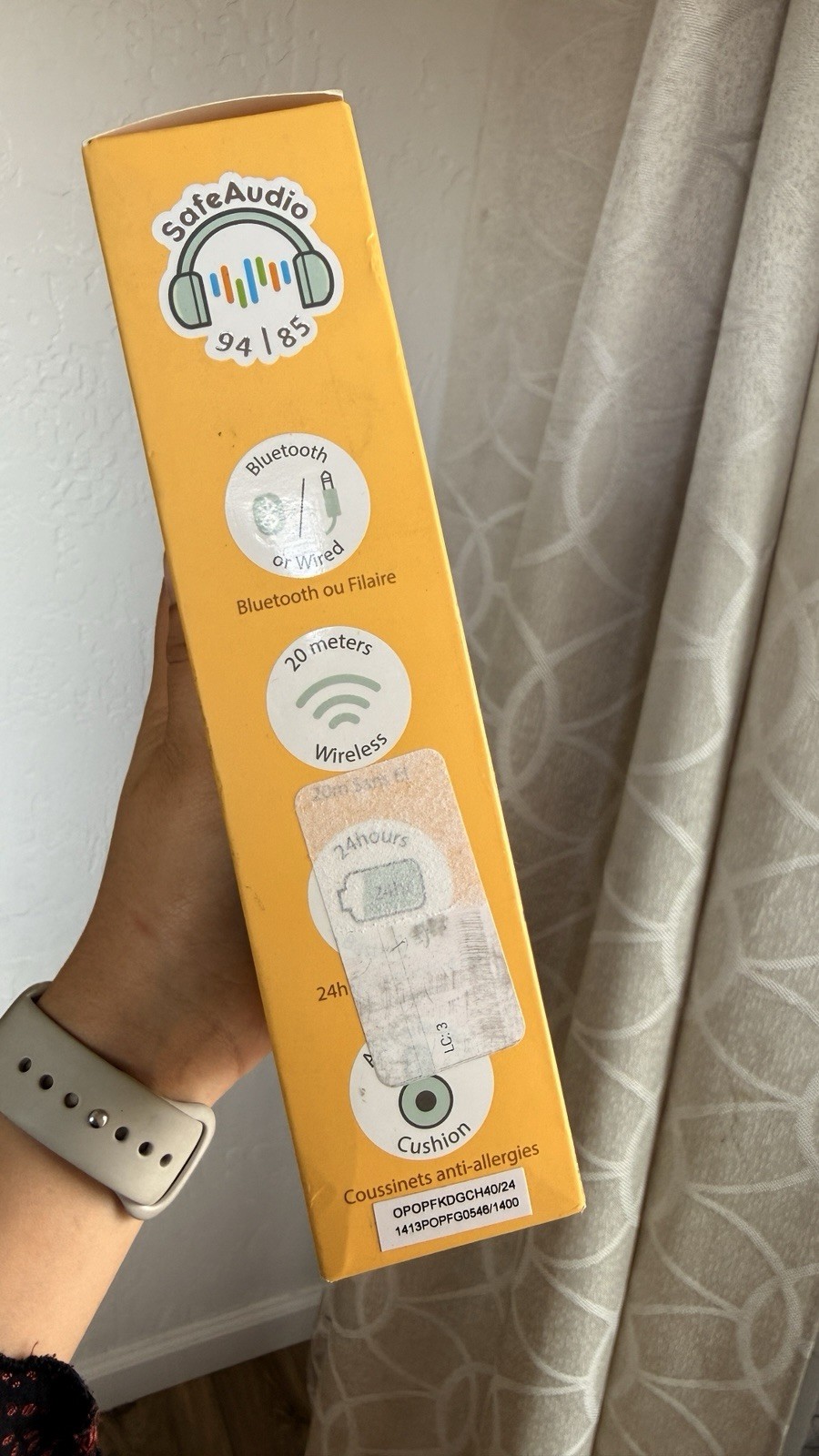 BuddyPhones POP Fun Bluetooth Wireless SafeAudio Headphones Mic Foldable Green