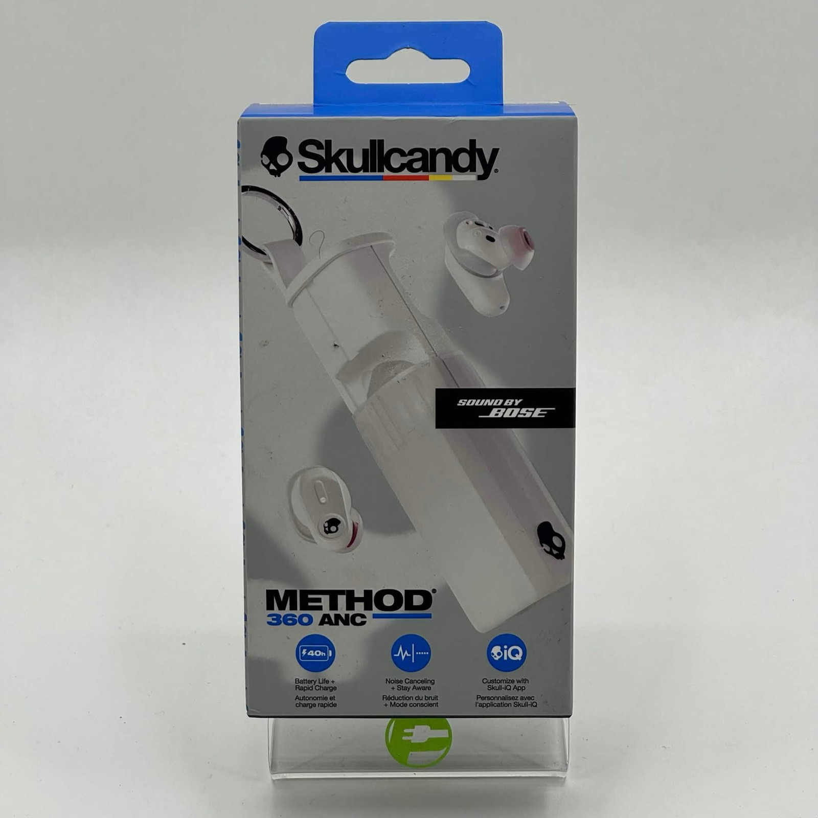 New Skullcandy Method 360 ANC Noise Cancelling Wireless Earbuds Bone S2MTW-T001