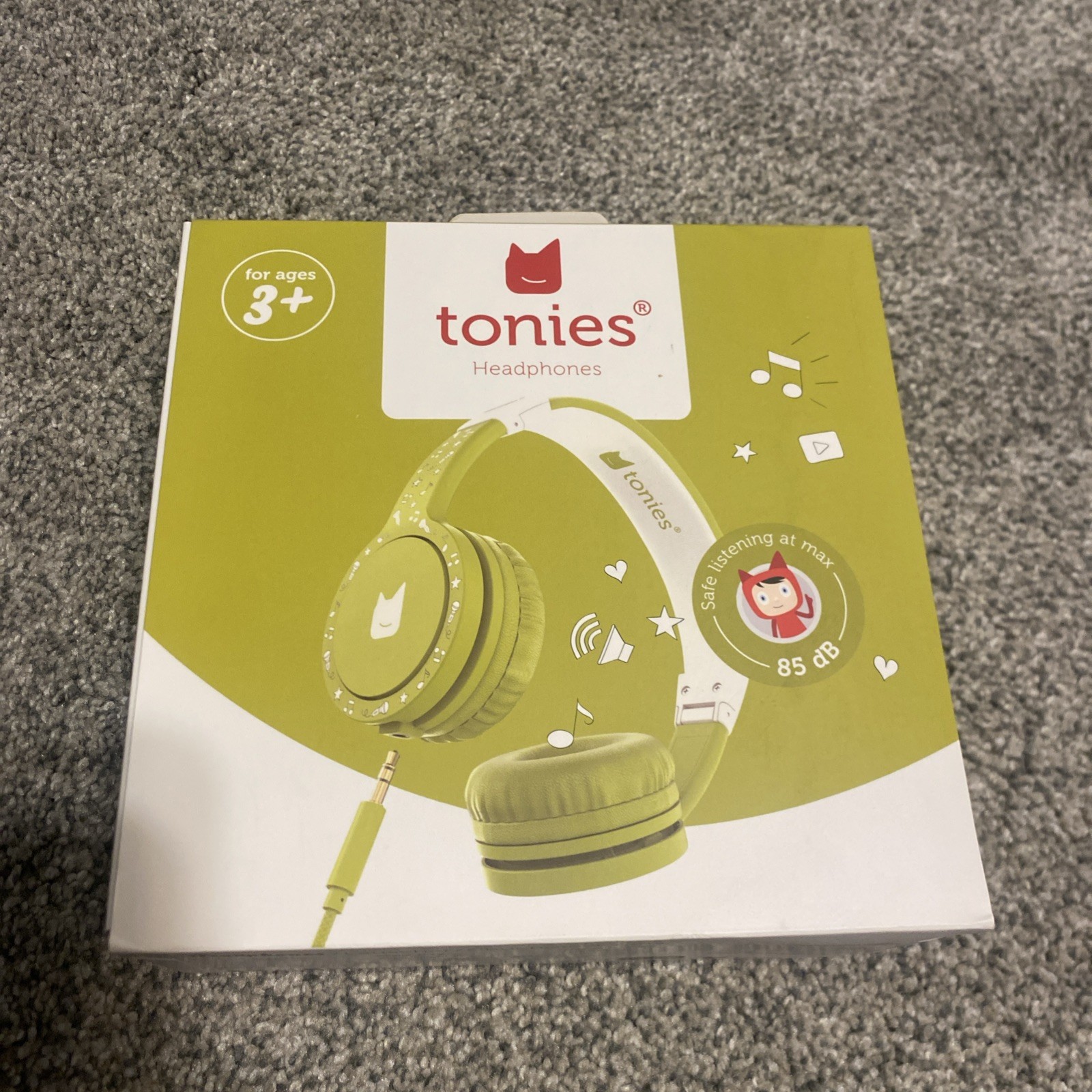 Tonies 10002563 Fold-and-Go Headphones Green