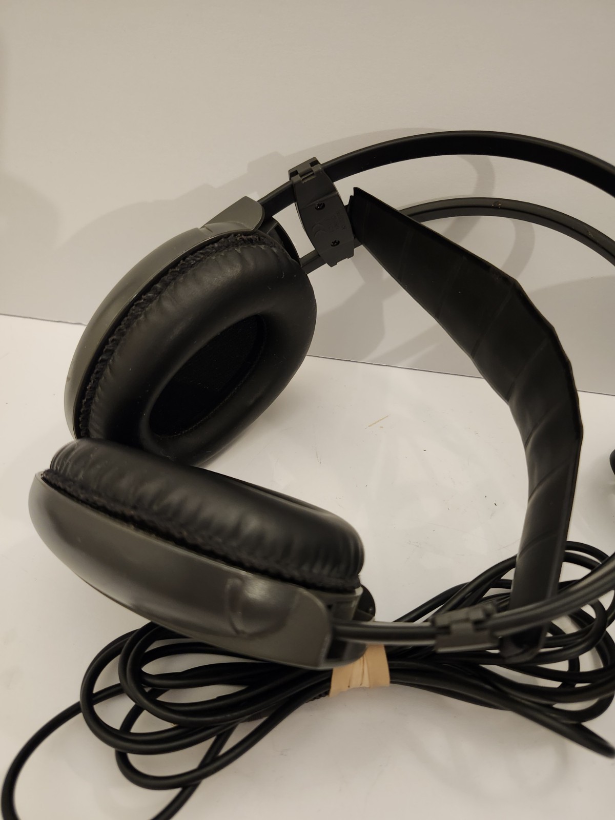 2x Vintage AKG K55 Stereo Headphones Tested Working Retro Over Ear Audio Lot
