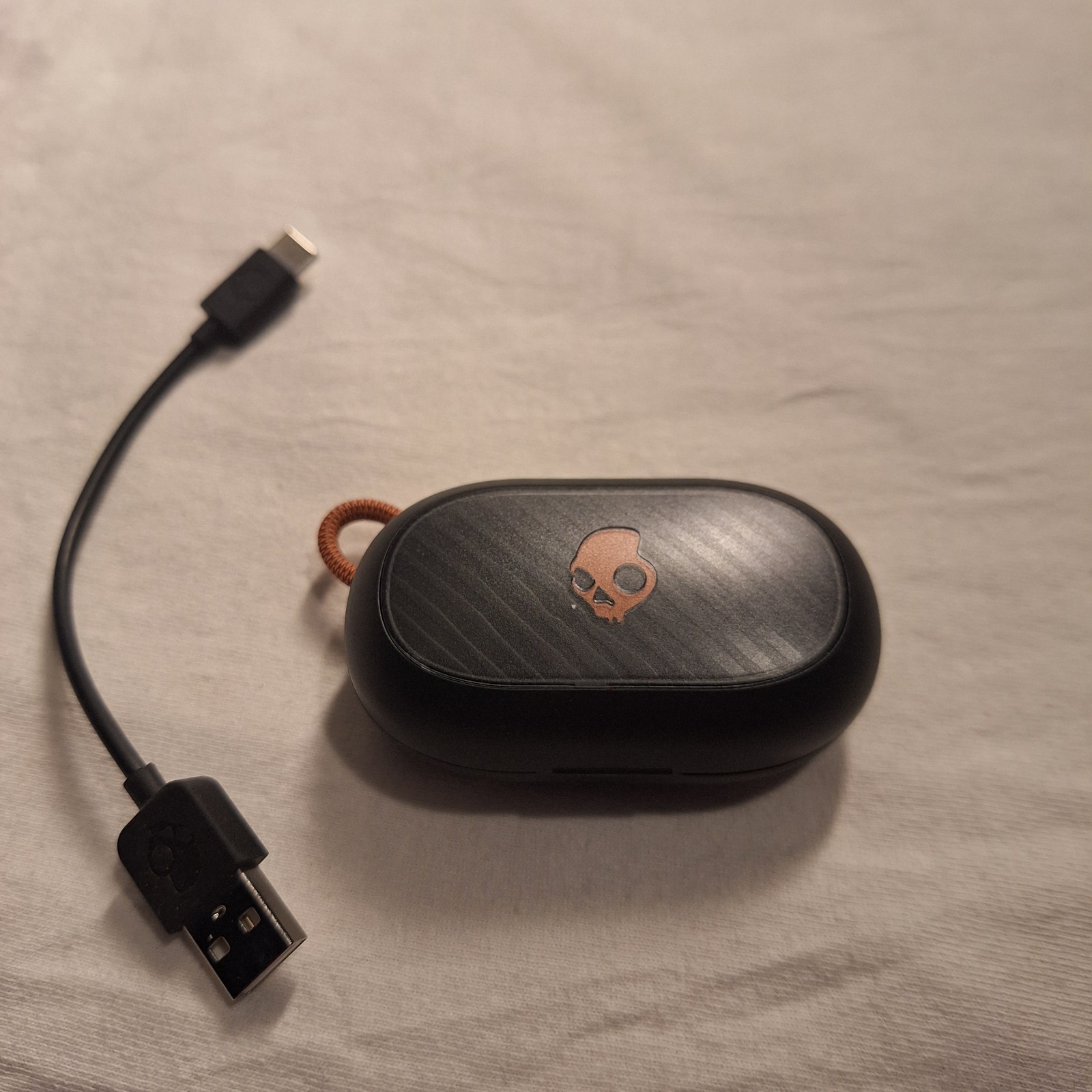 Skullcandy Sesh ANC Noise-Canceling True Wireless Earbuds Black & Orange S2SAW-S