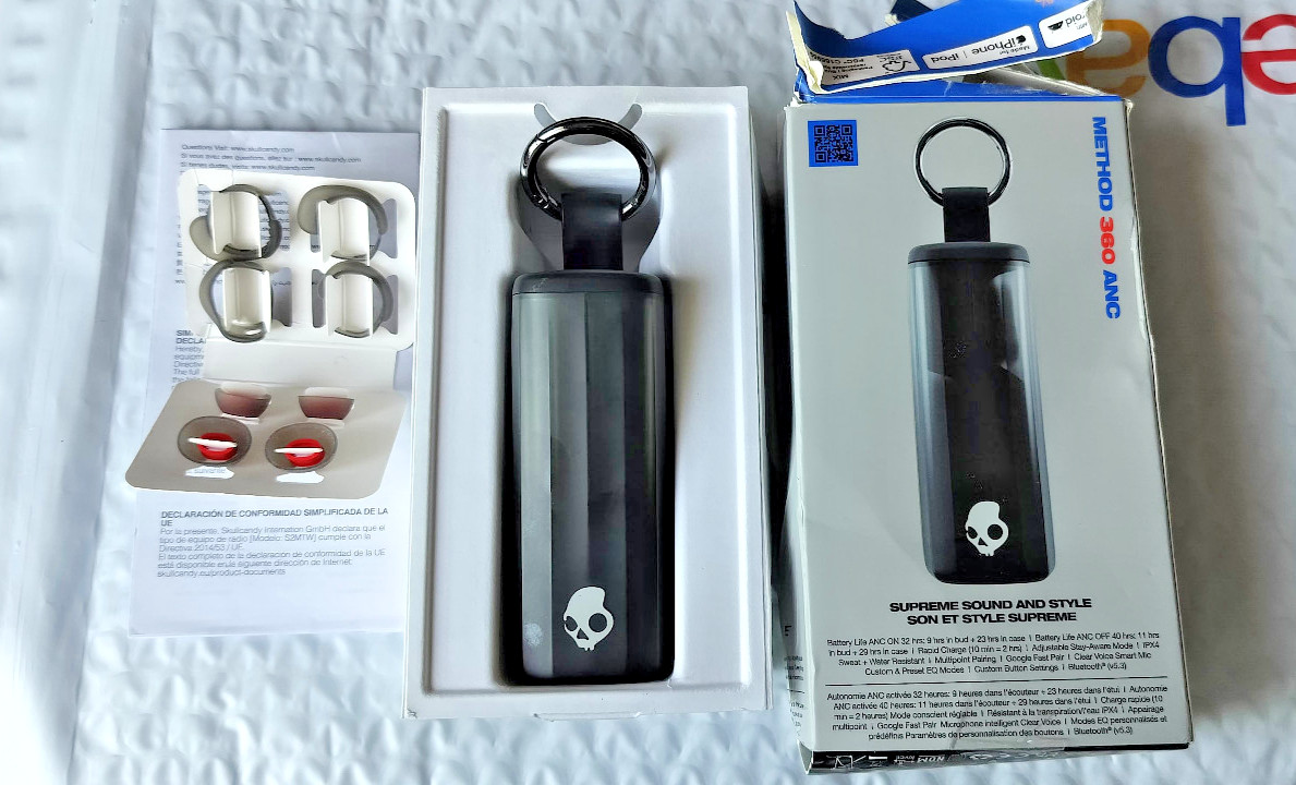 Skullcandy Method 360 ANC Wireless Earbuds, Sound by Bose, Bluetooth True Black